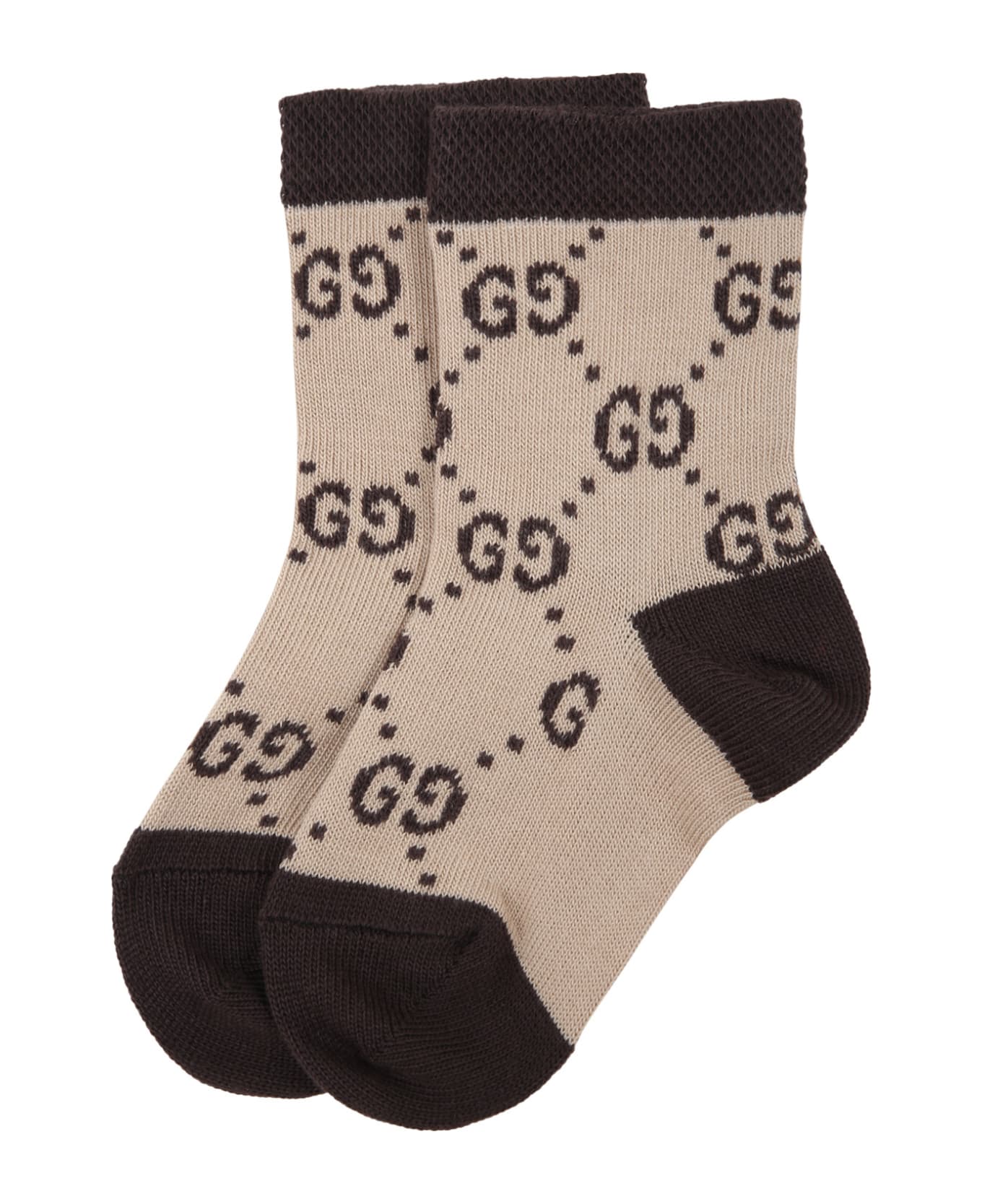 Gucci Beige Socks For Babykids - Beige