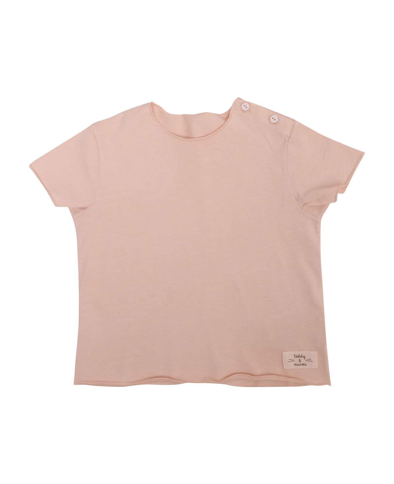Teddy & Minou Basic Girl T-shirt - PINK