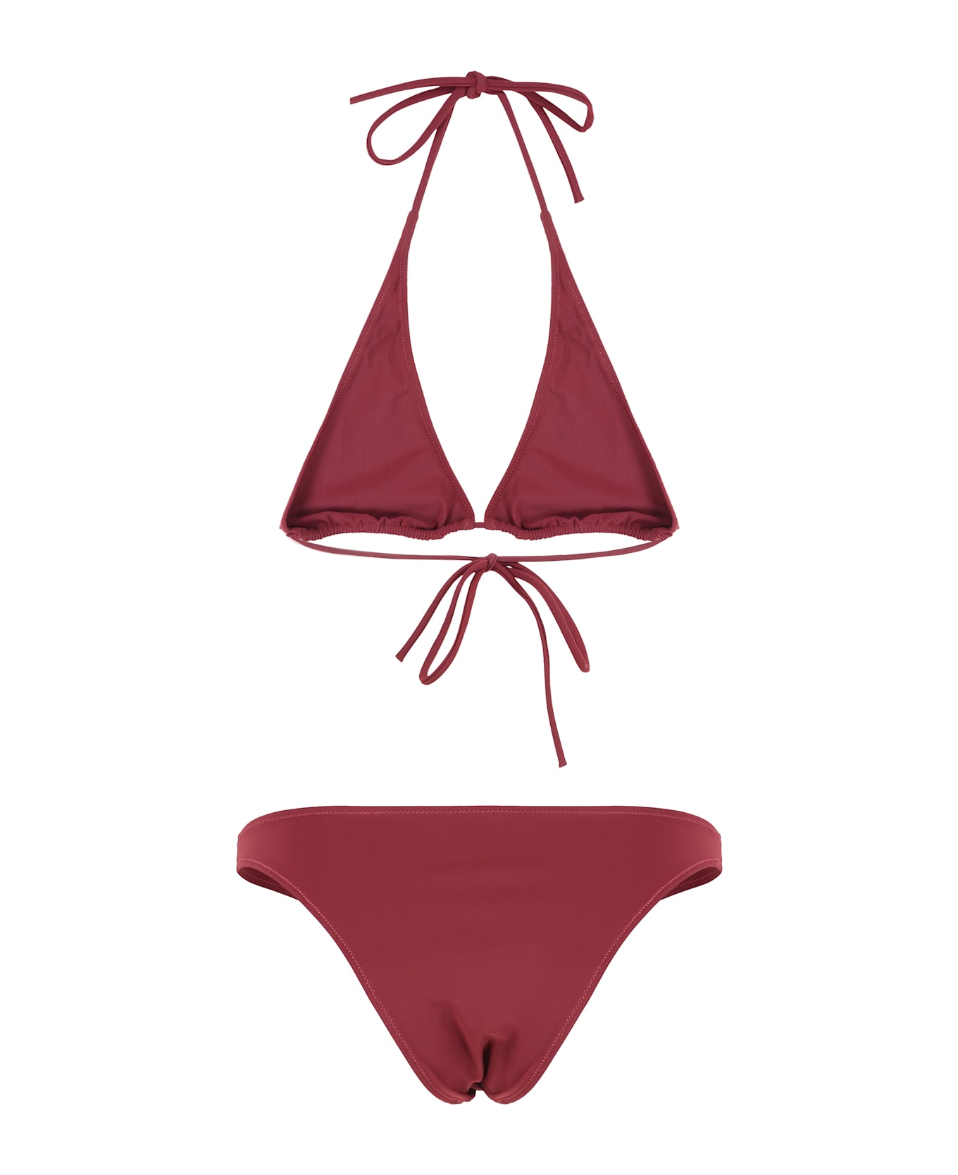 Lido Cinquantacinque Triangle Bra Bikini - Burgundy
