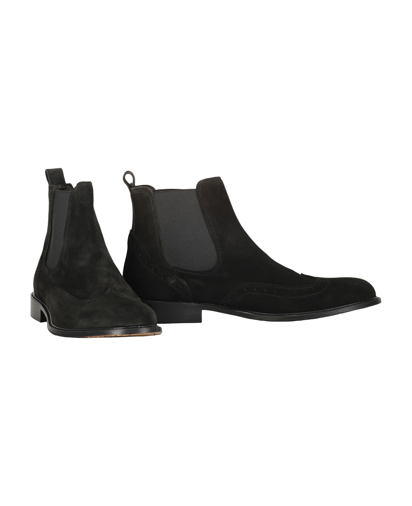 Bruno Magli Suede Chelsea Boots - black