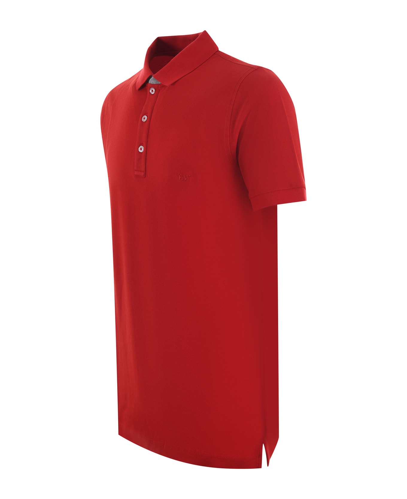 Fay Logoed Polo - Red ポロシャツ