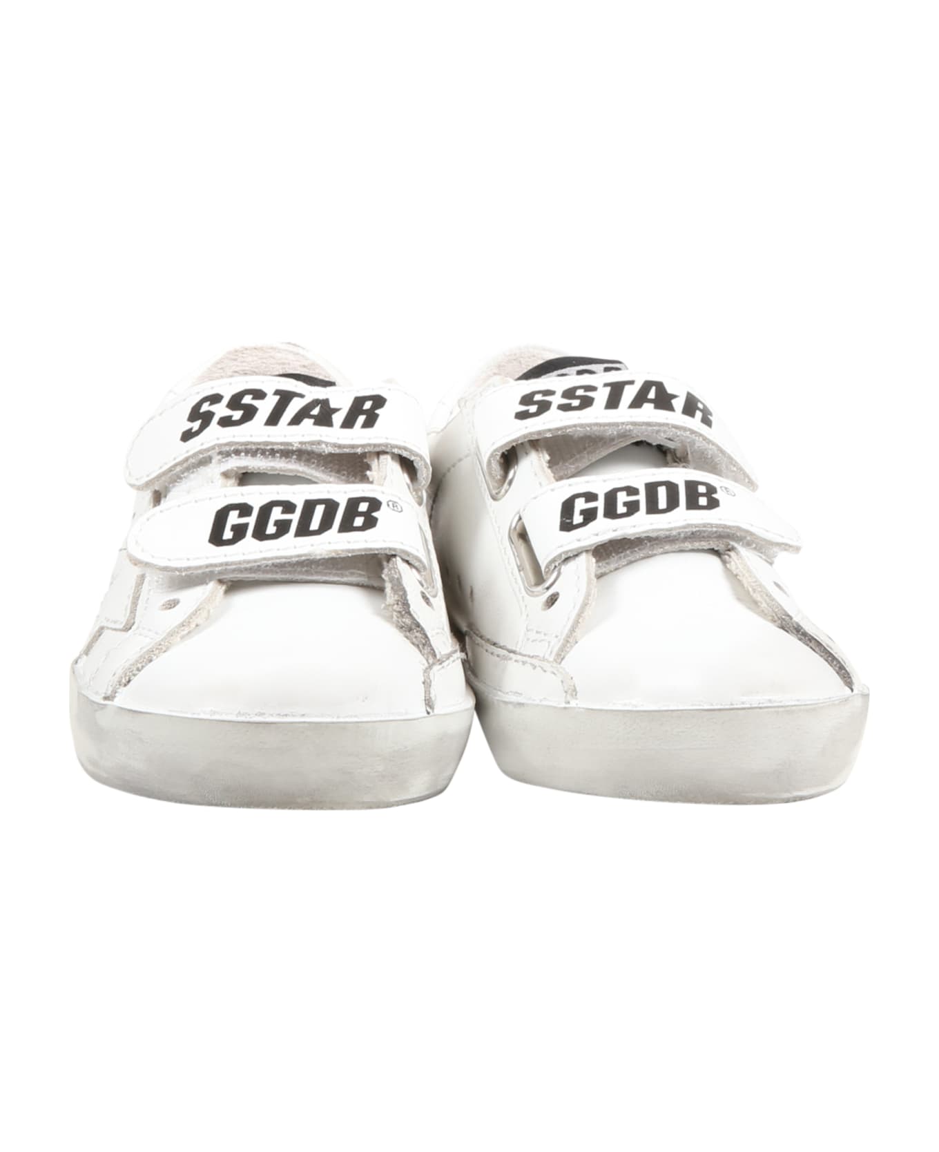 Golden Goose White ''old School'' Sneaker For Kids - White シューズ