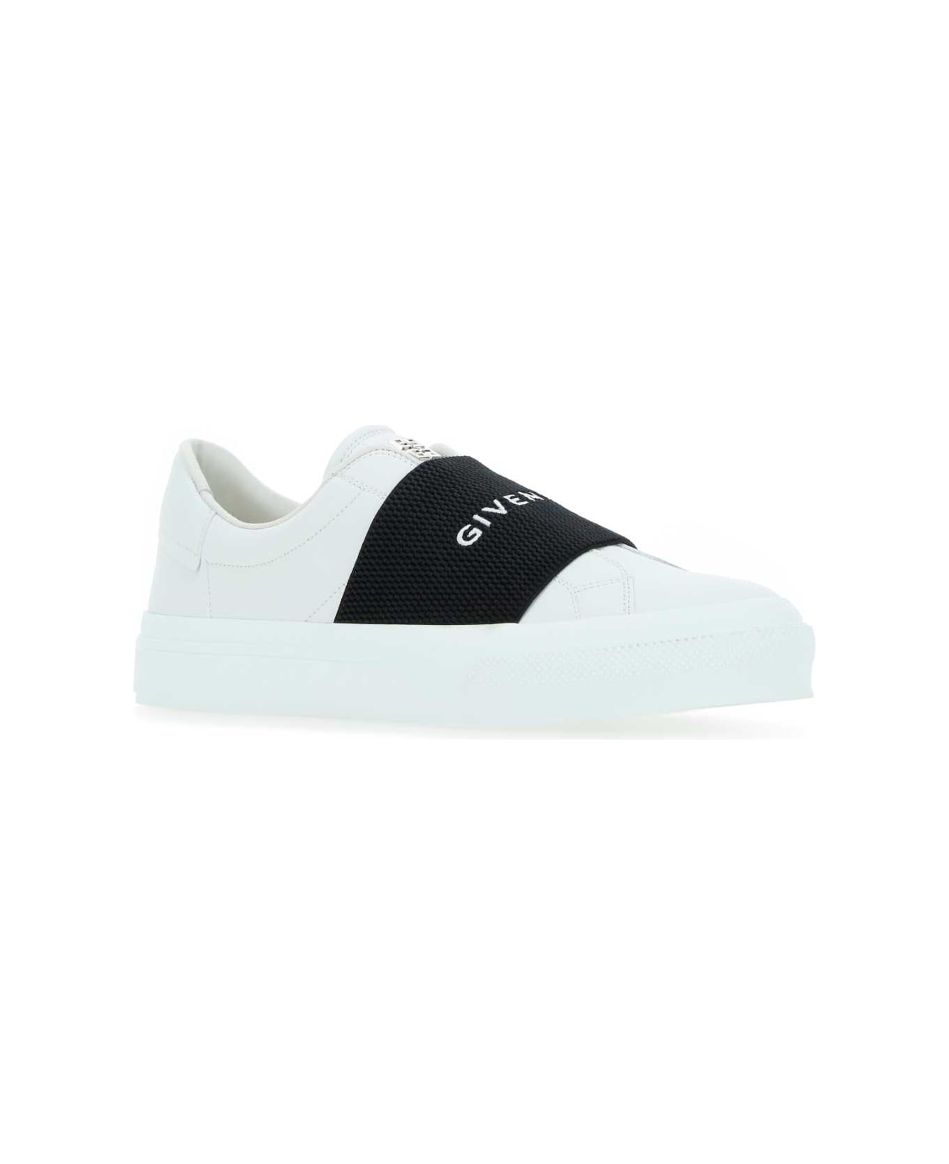 Givenchy White Leather City Slip Ons - 116