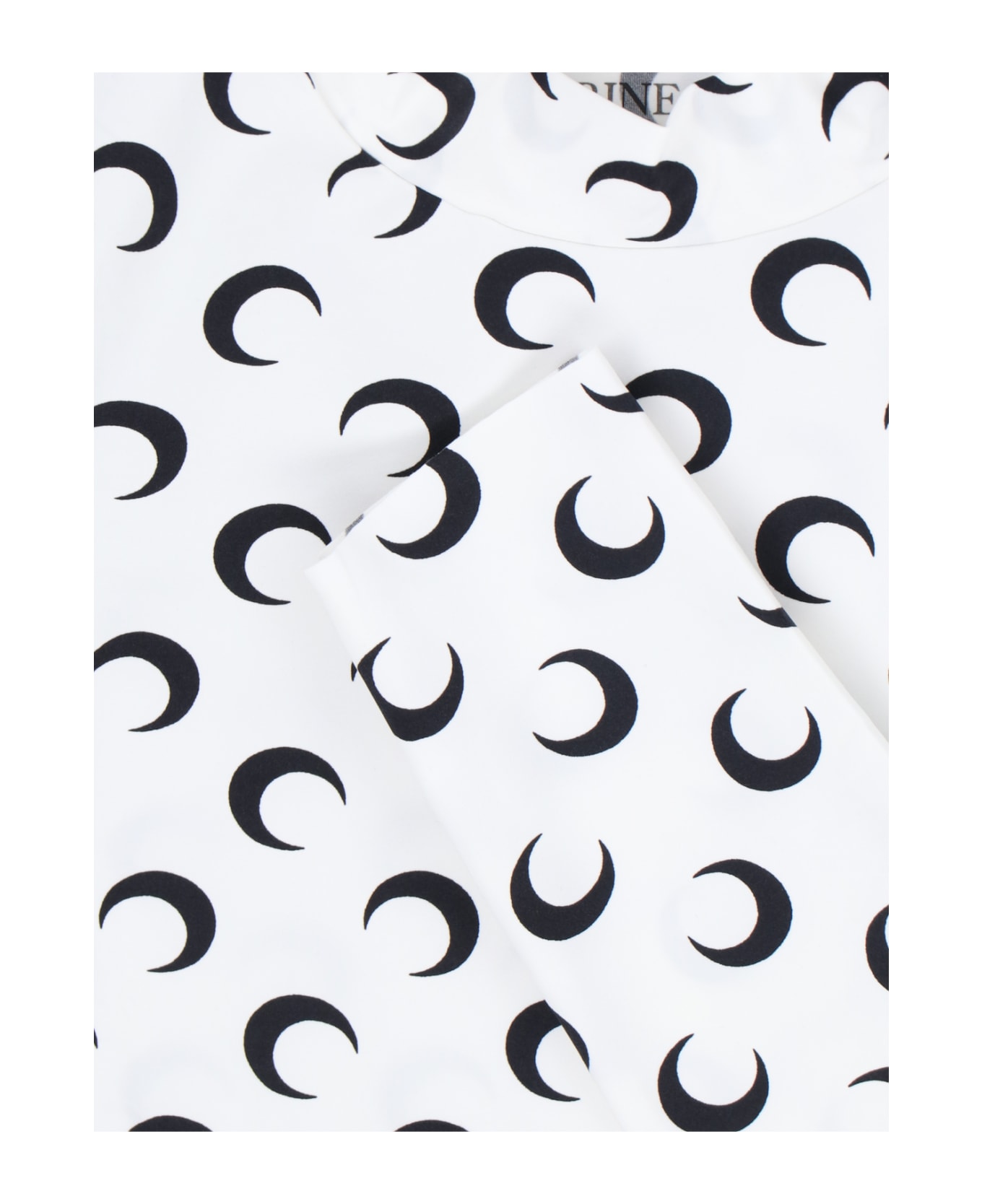 Marine Serre Top 'moon' - White