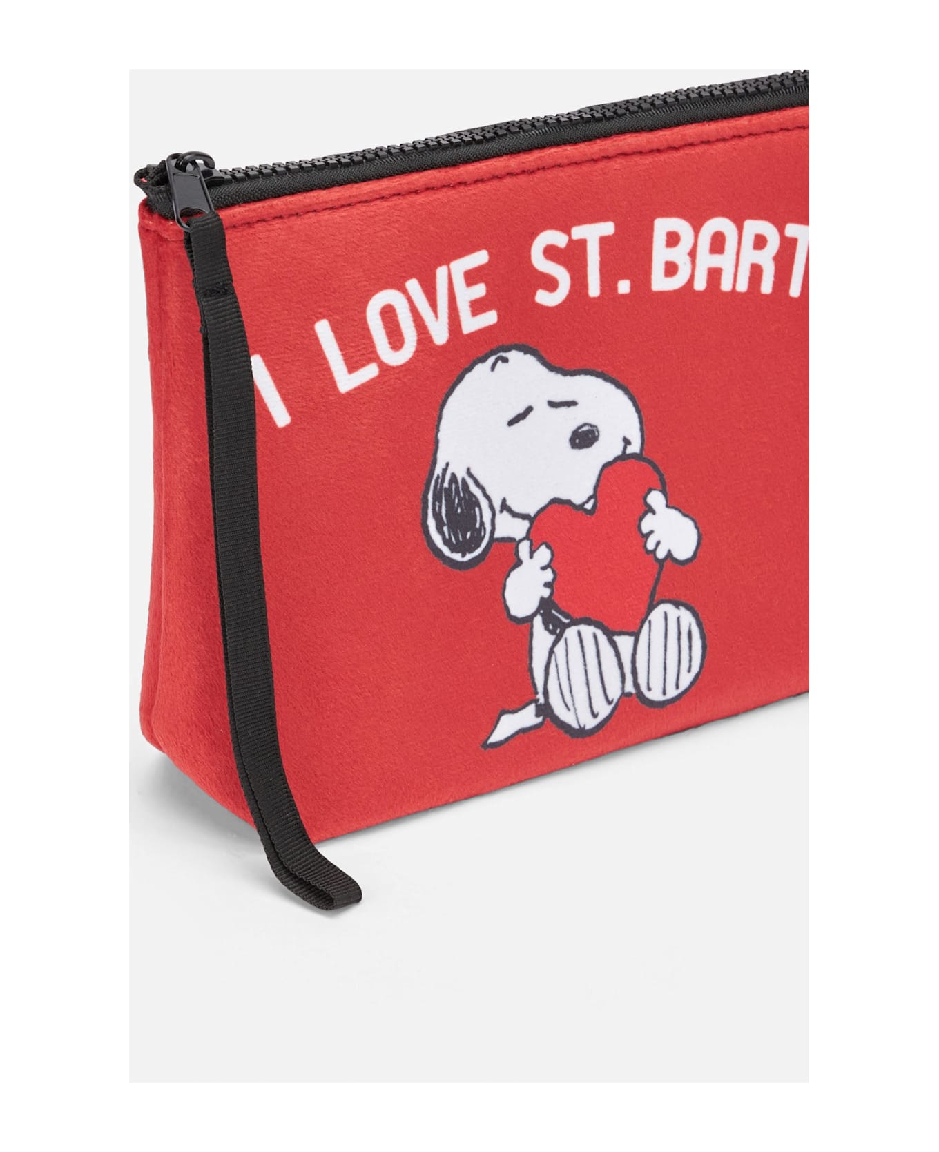 MC2 Saint Barth Aline Wooly Pochette With Snoopy Print - RED