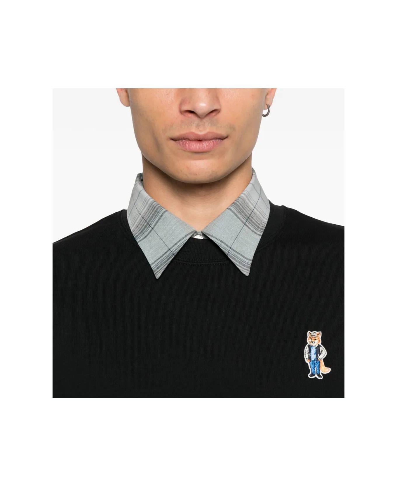 Maison Kitsuné Dressed Fox Comfort Sweatshirt - Black