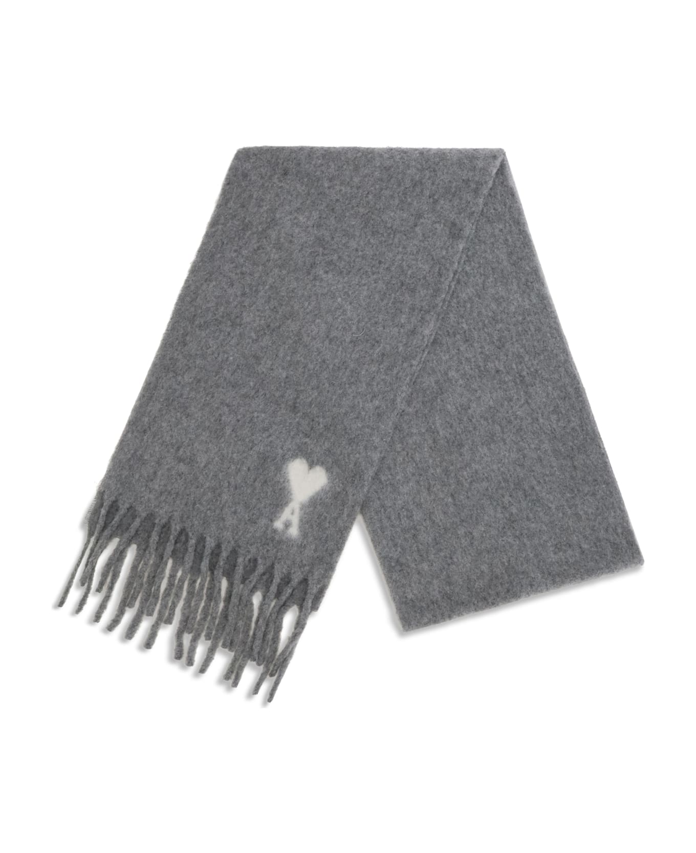 Ami Alexandre Mattiussi Ami De Coeur Scarf - GREY