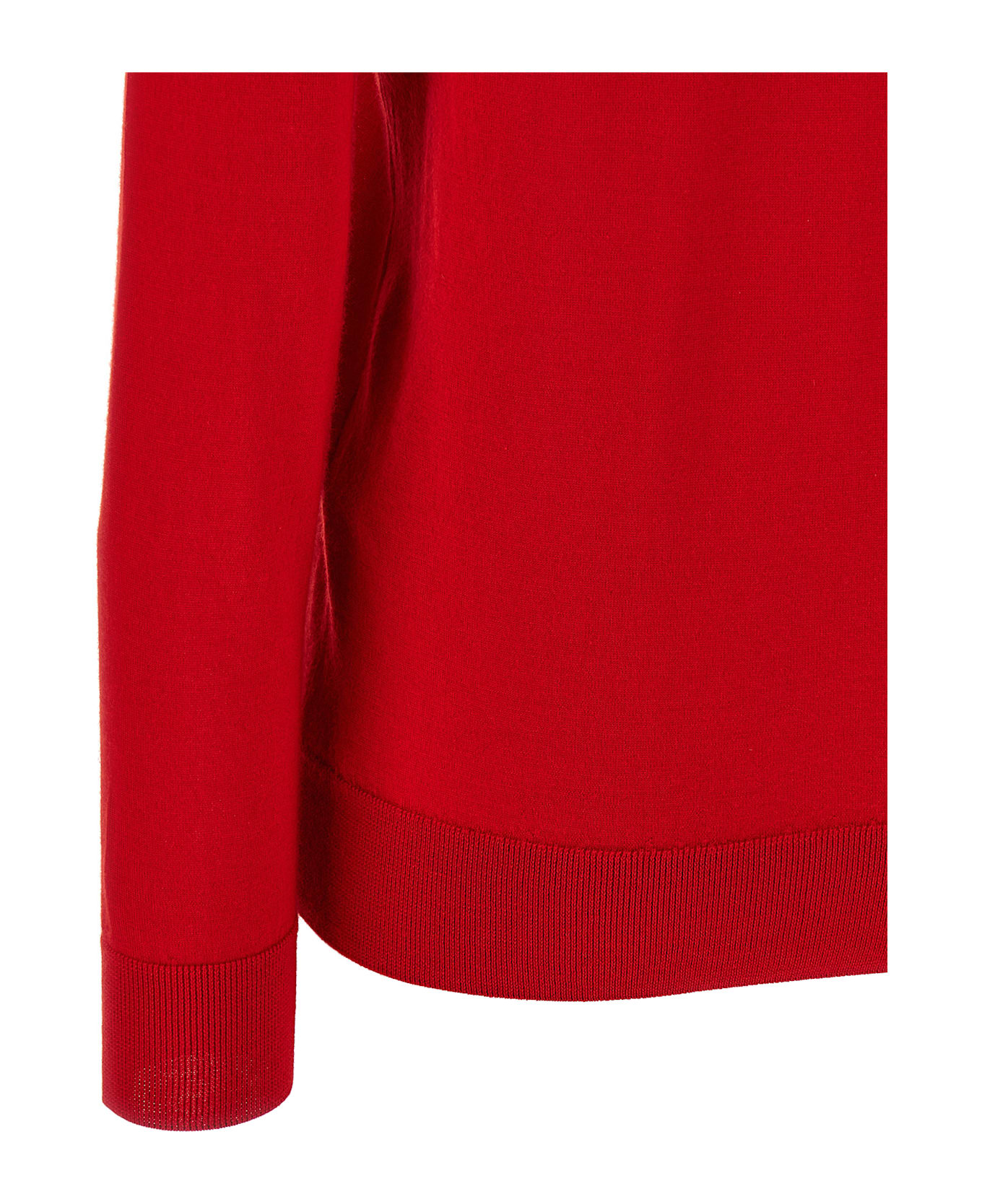 Brioni Cashmere And Silk Polo Shirt - Red