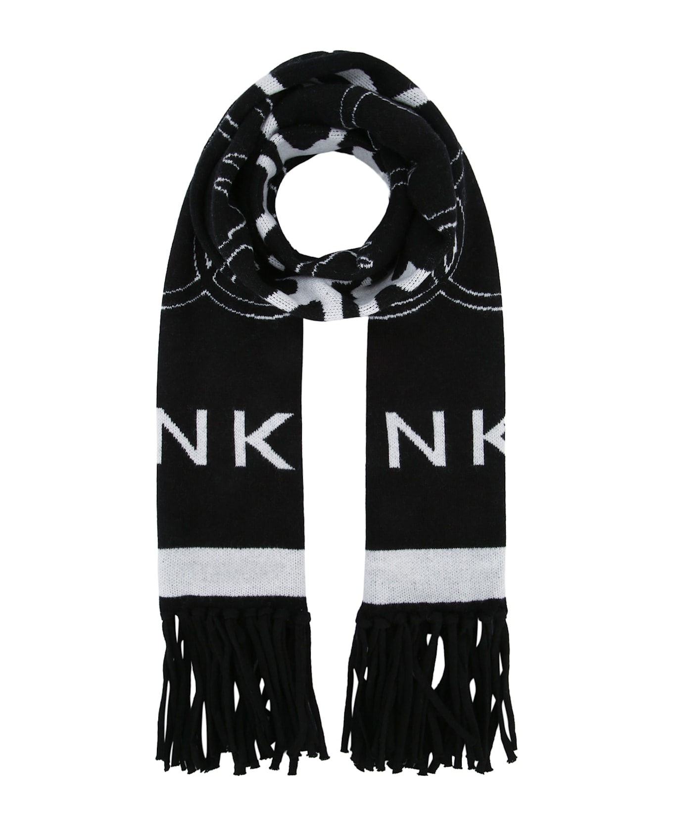 Pinko Sciarpa - NERO/BIANCO