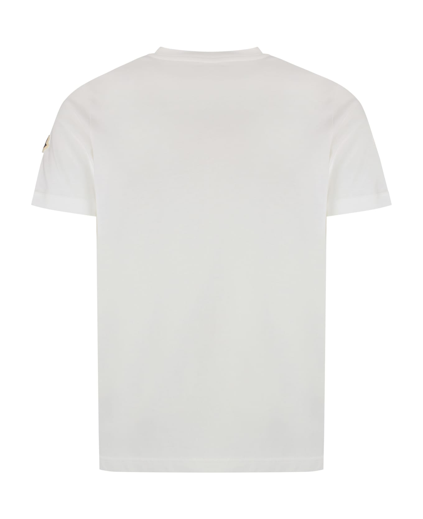 Moncler Logo Cotton T-shirt - white