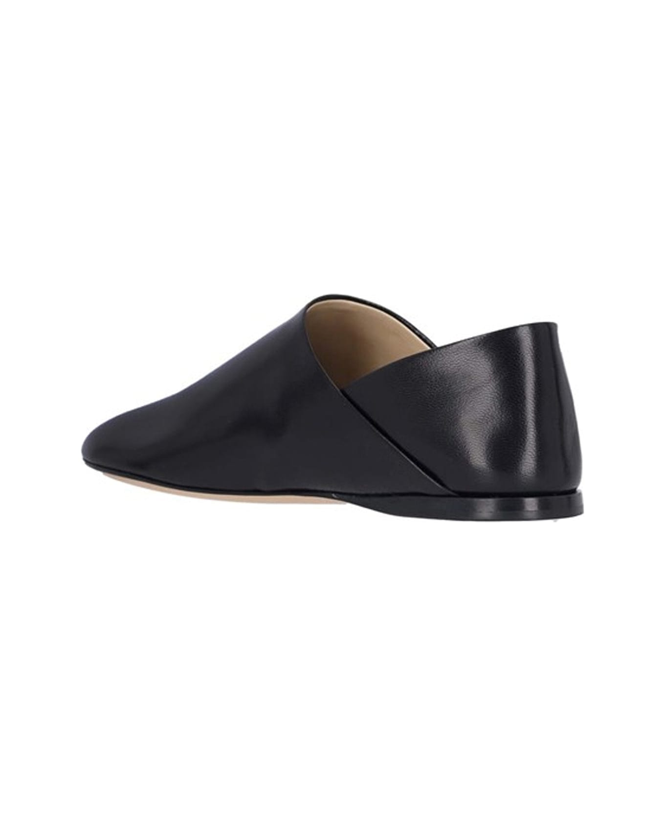 Loewe 'slipper Toy' Leather Loafers - Black