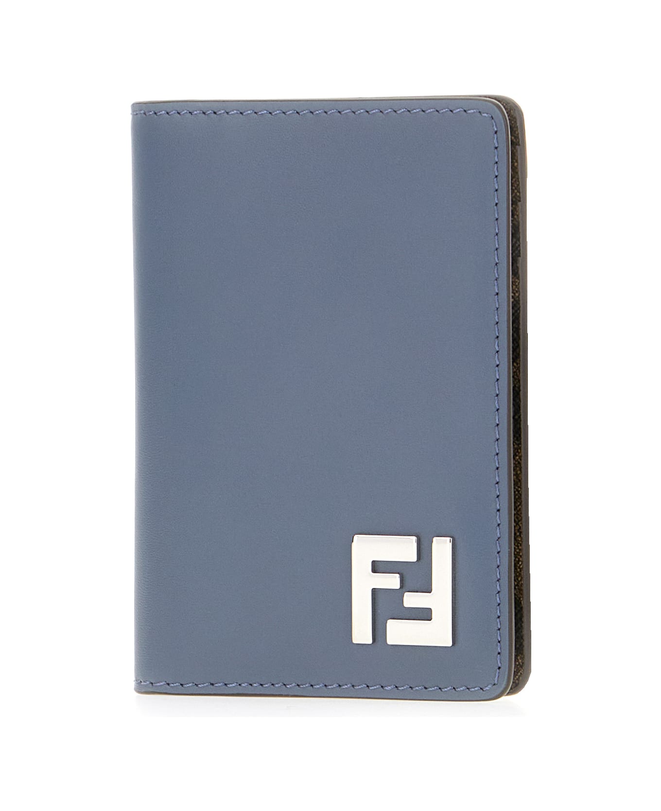 Fendi Denim Blue Leather Wallet - MIRTO MARRONE