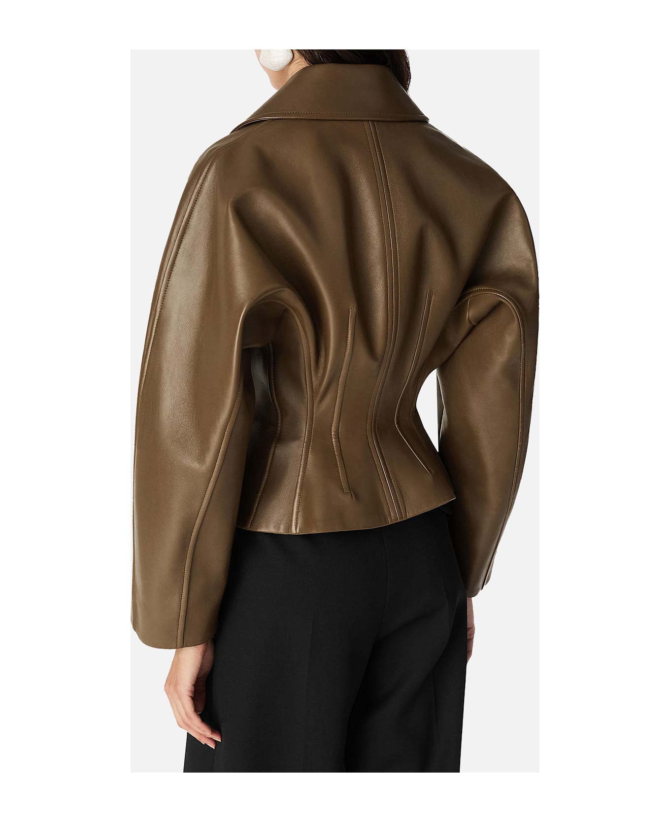 Bottega Veneta Leather Jacket - Brown