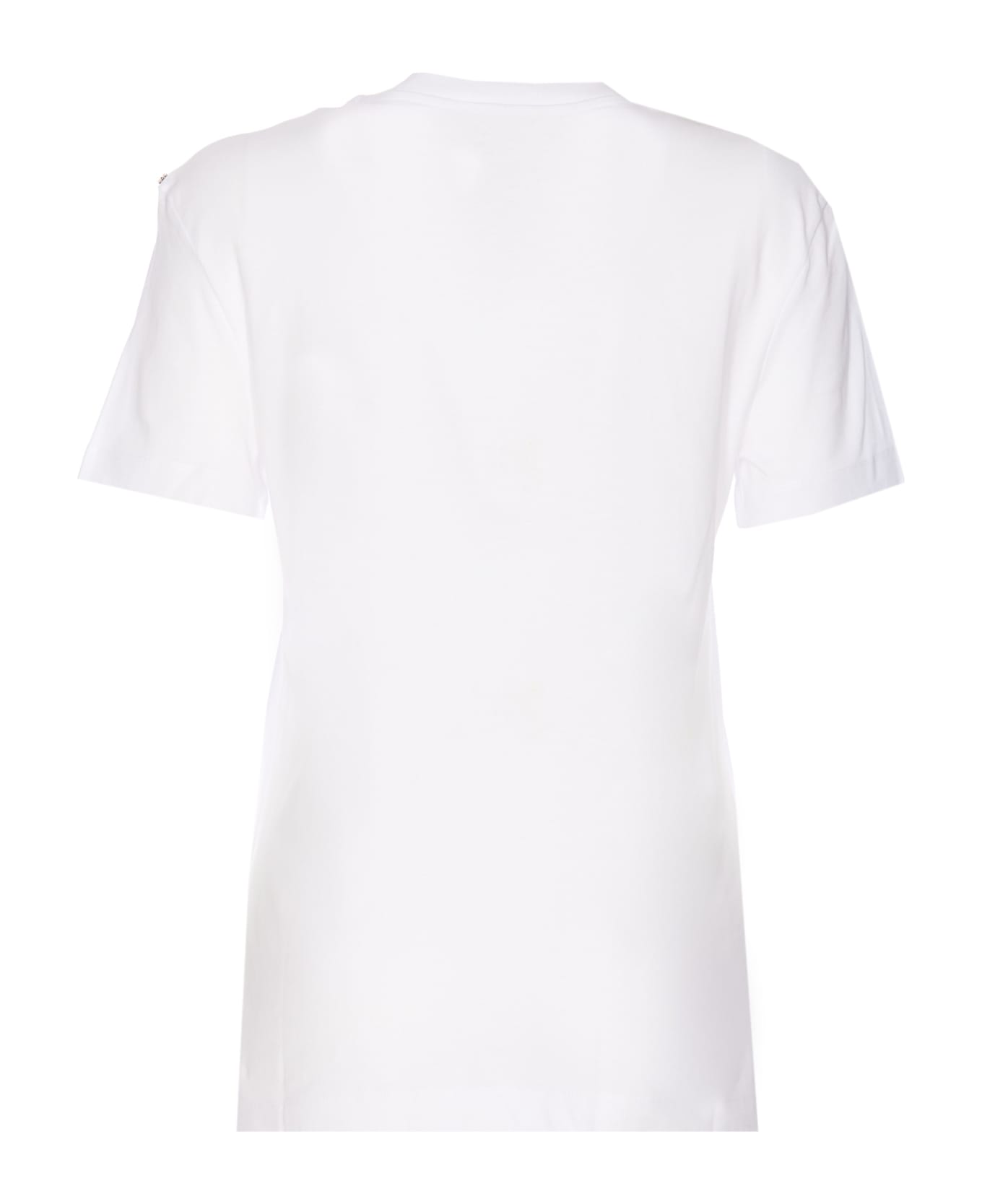 SportMax Embroidered T-shirt With Paillettes - White