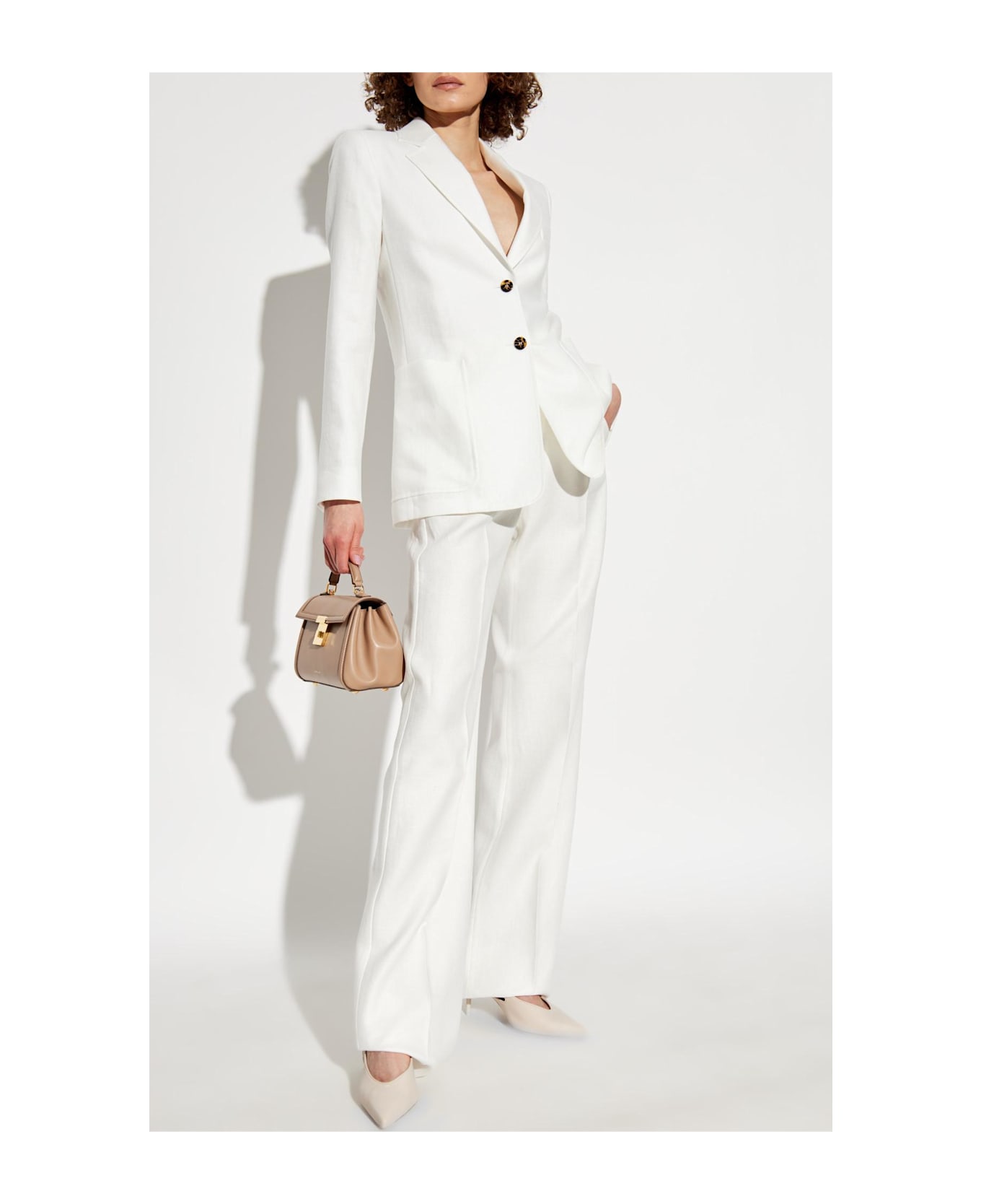 Max Mara Linen Blazer Guglia - White
