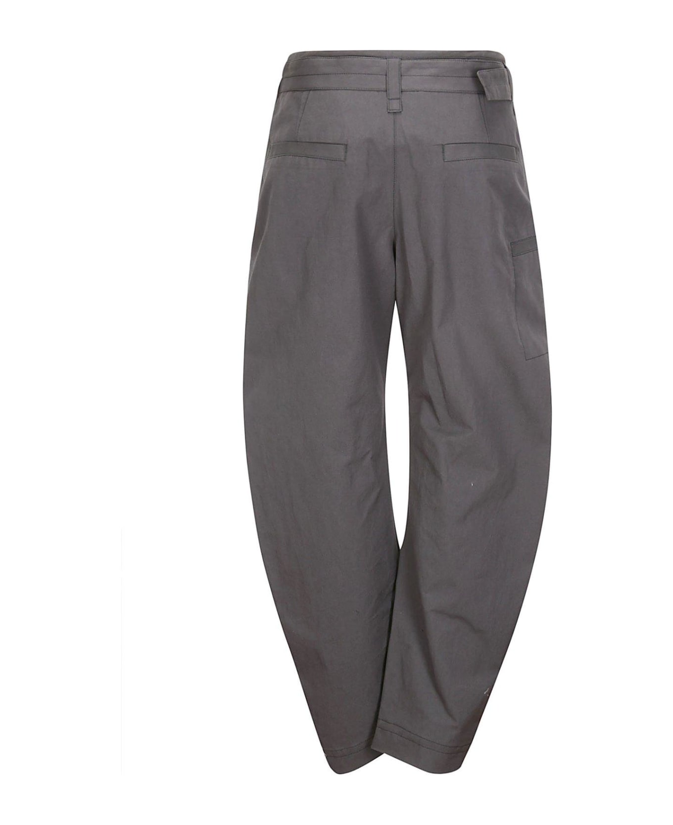 Lemaire Belted Tapered Pants - GREY