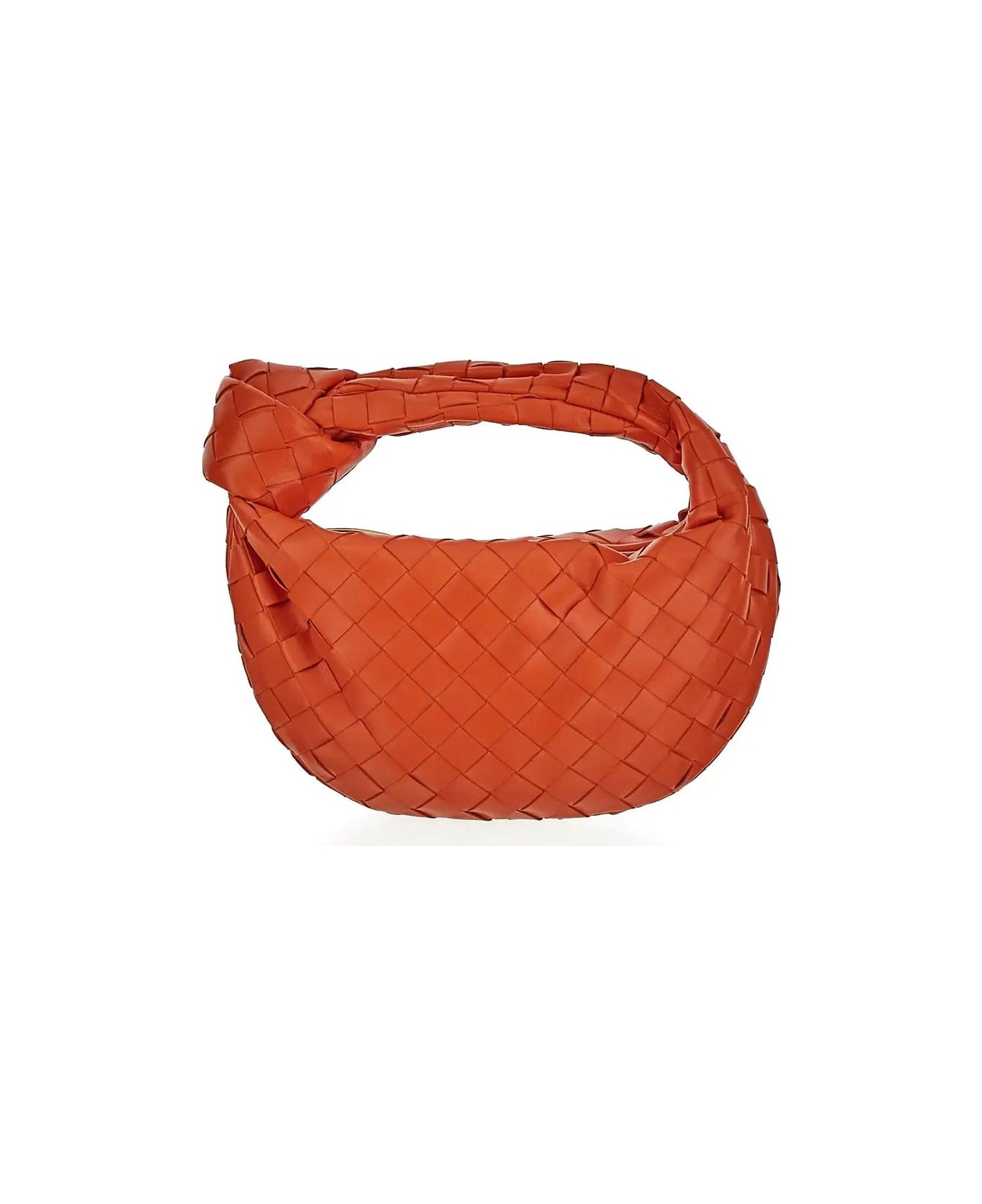 Bottega Veneta Mini Jodie Bag in Orange & Gold