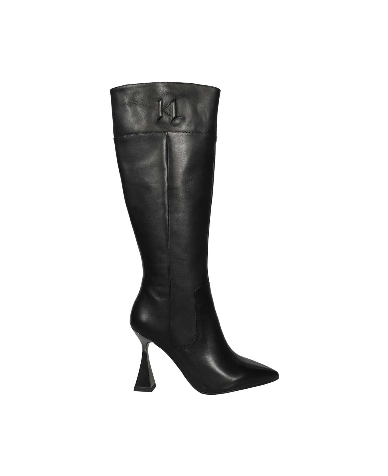 Karl Lagerfeld Leather Boots - black ブーツ