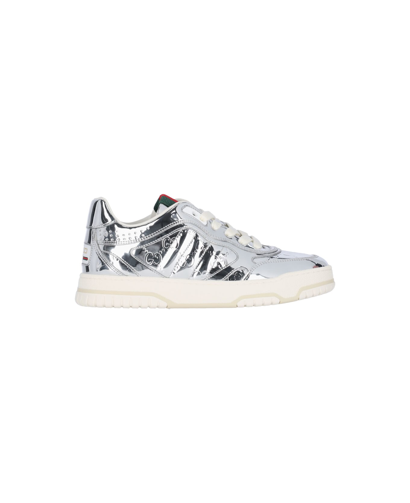 Gucci "re-web" Sneakers - Silver