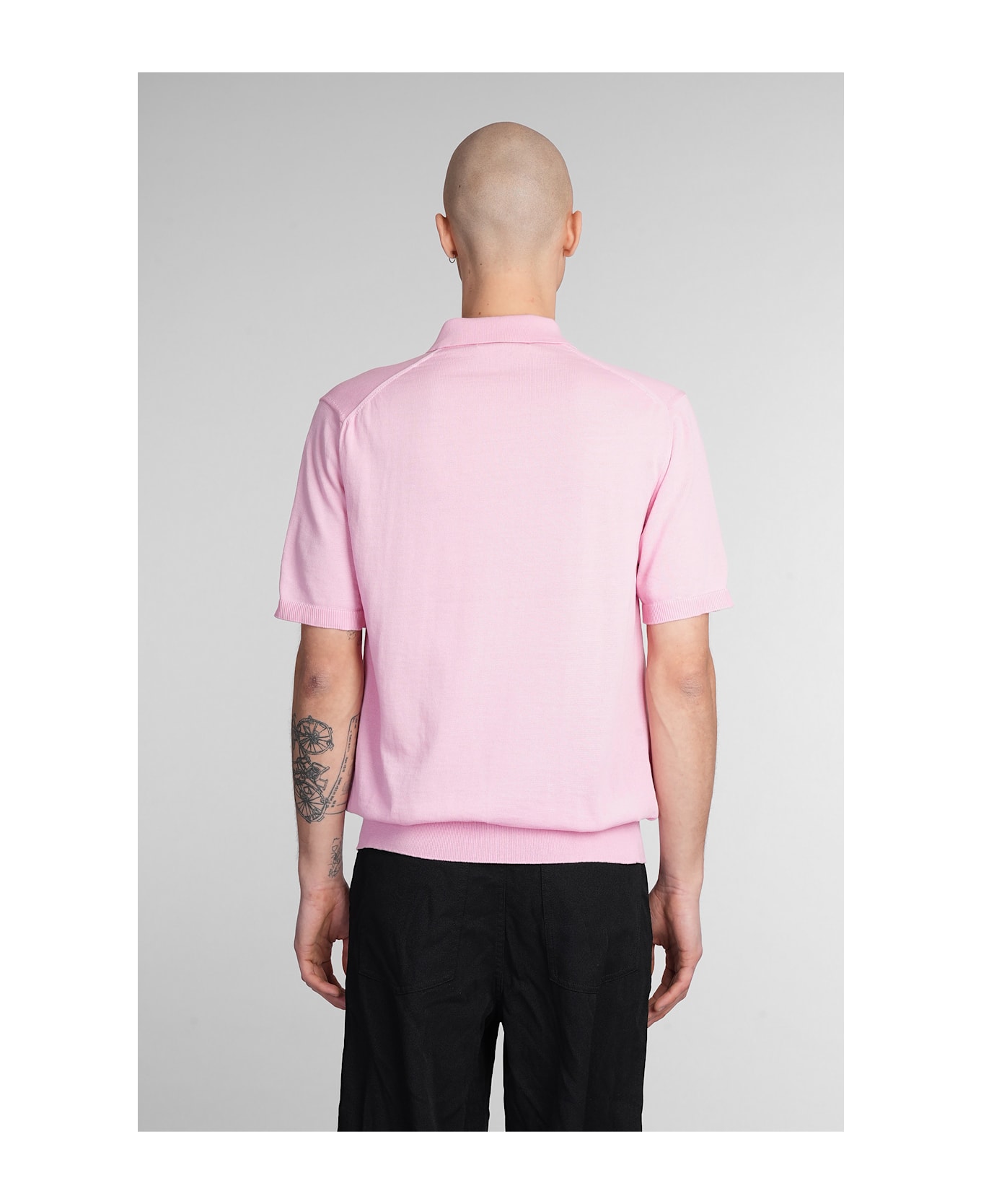 Comme des Garçons Shirt Polo In Rose-pink Polyester - rose-pink