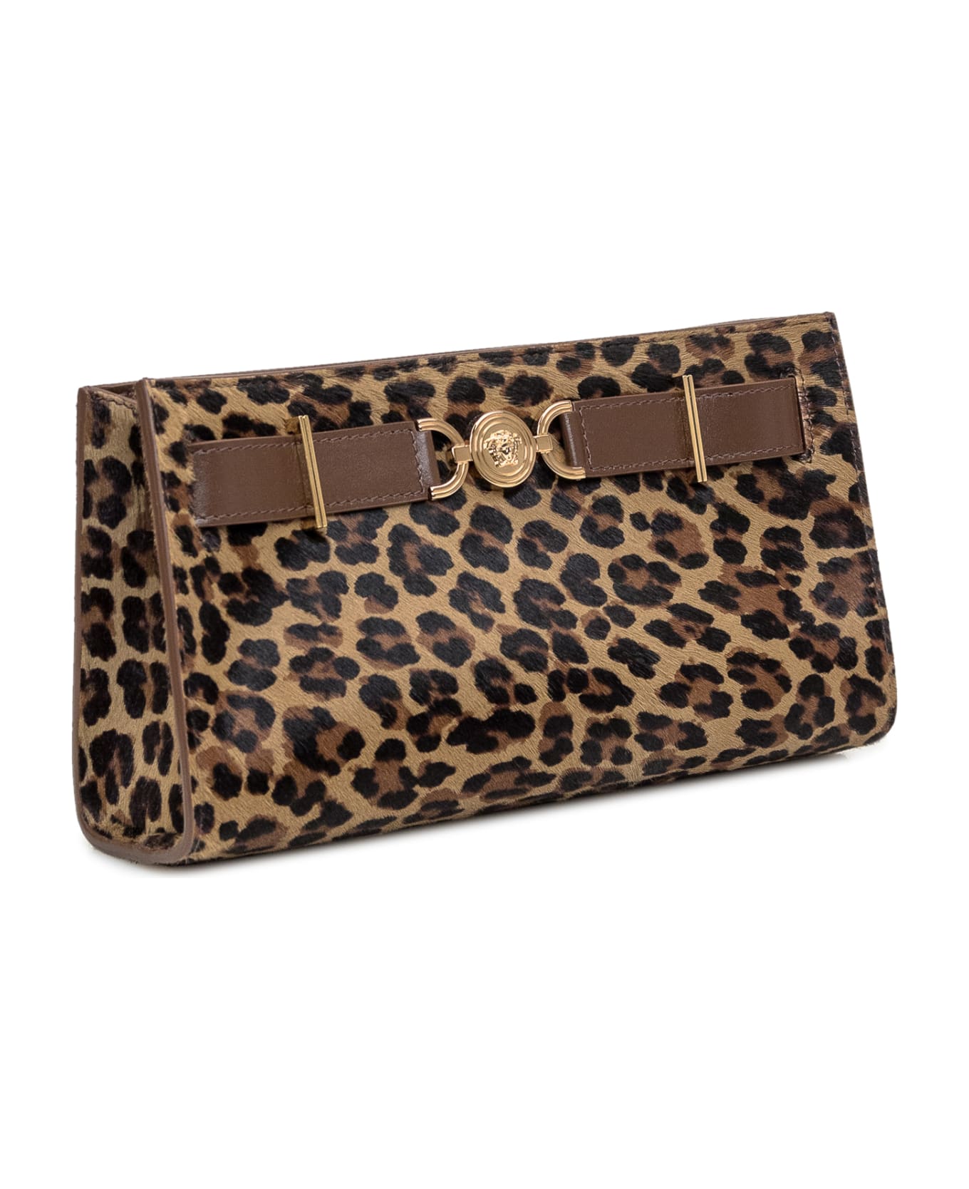 Versace Medusa '95 Pochette - BROWN-MOKA-VERSACE GOLD