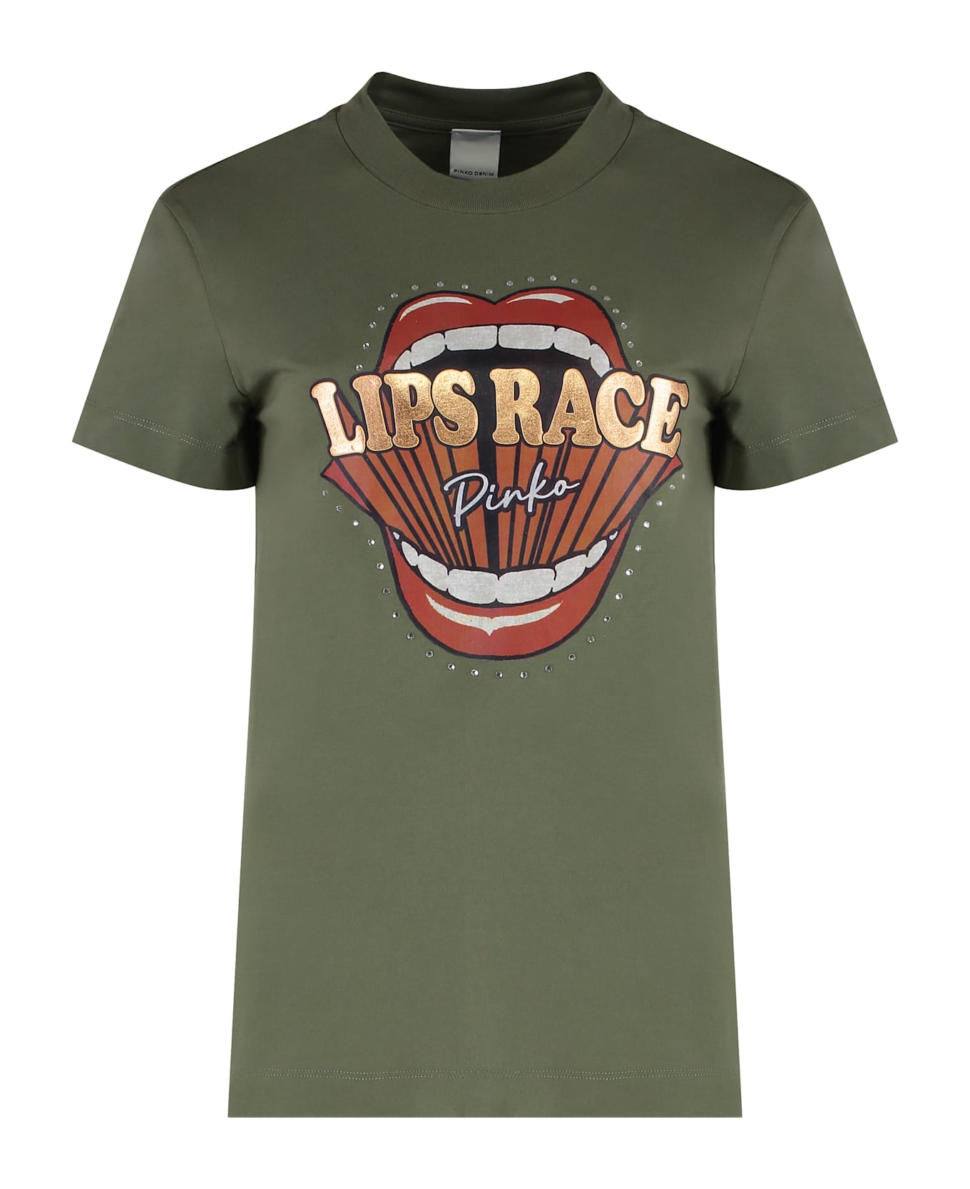 Pinko Cotton Crew-neck T-shirt - green
