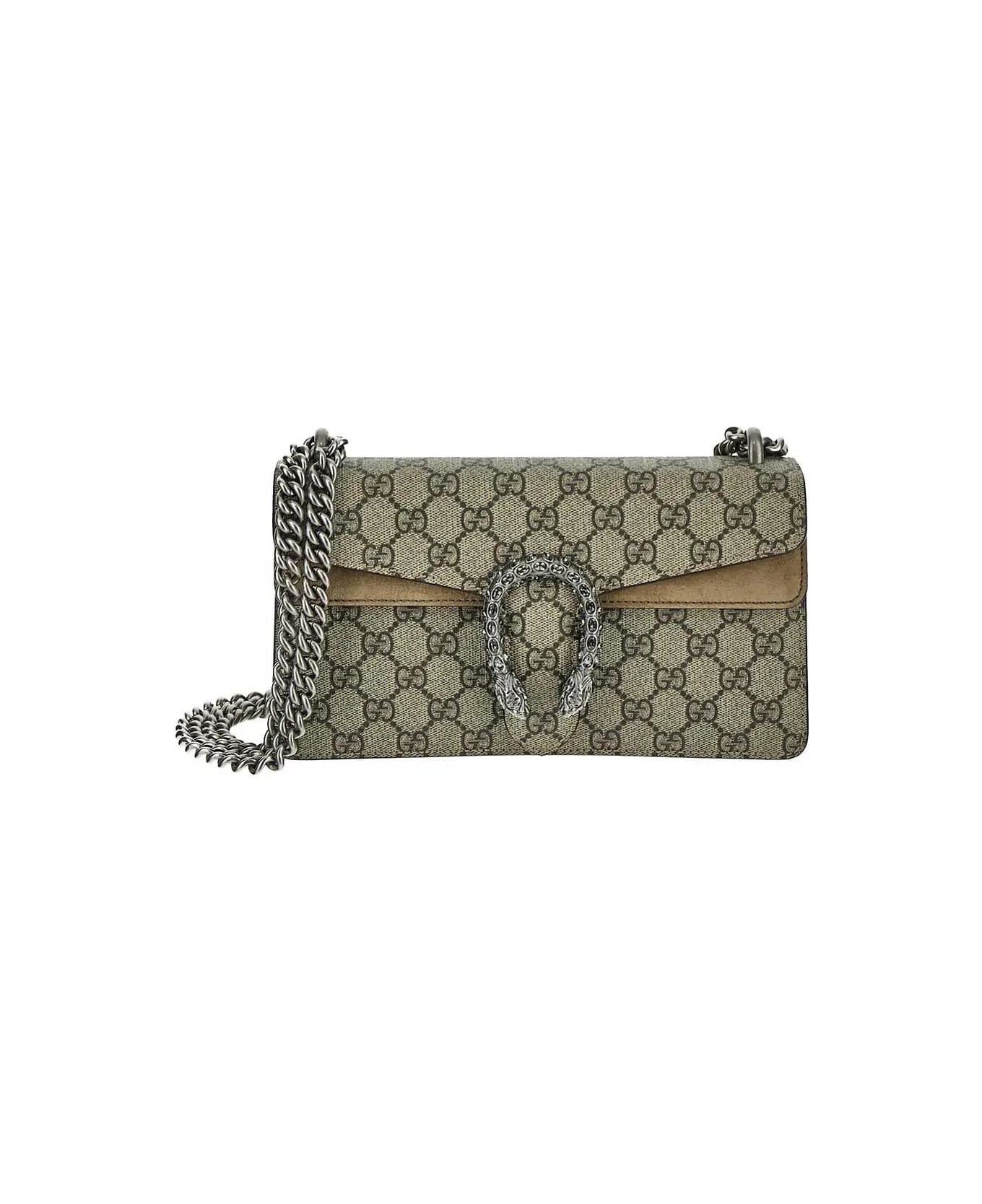 Gucci Dionysus Gg Small Shoulder Bag - Beige