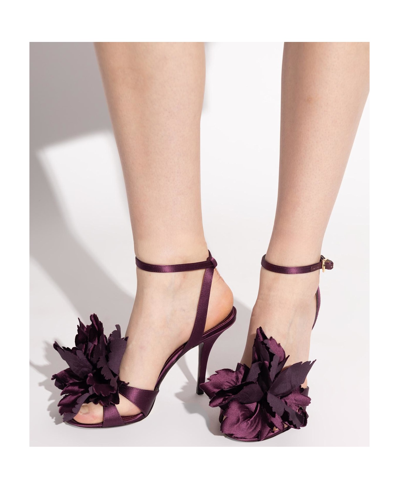 Ferragamo Heeled Sandals 'ghilly' - Burgundy