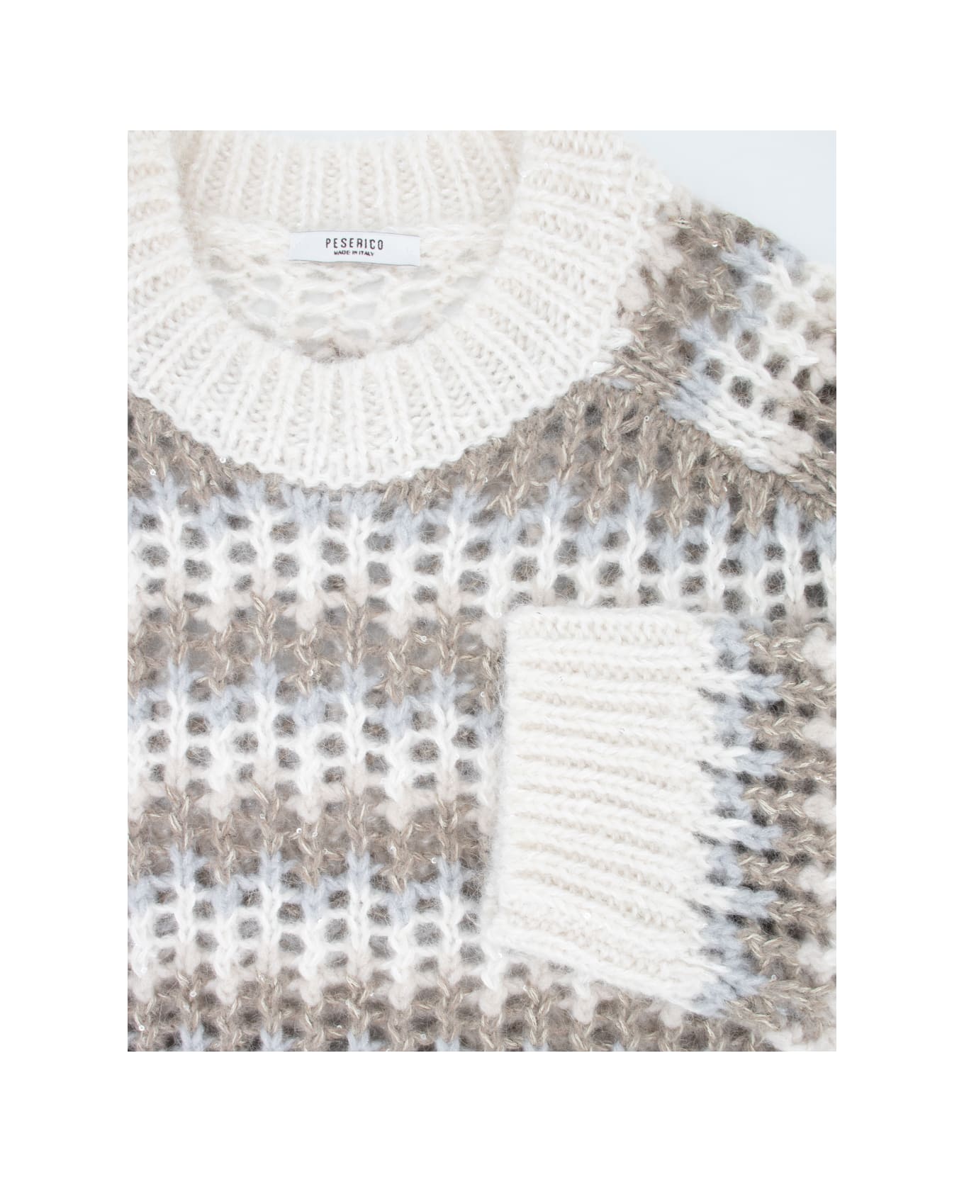 Peserico Sweater - BEIGE  BIANCO  TORTORA ニットウェア