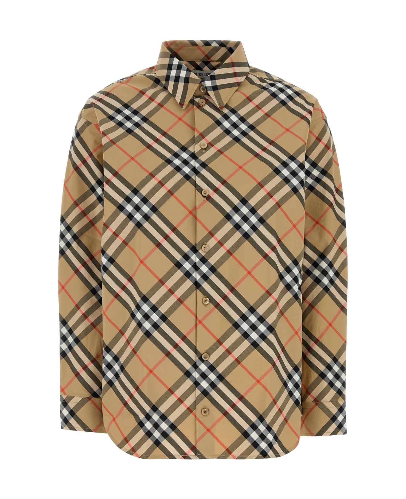 Burberry Beige Cotton Shirt - SANDIPCHECK