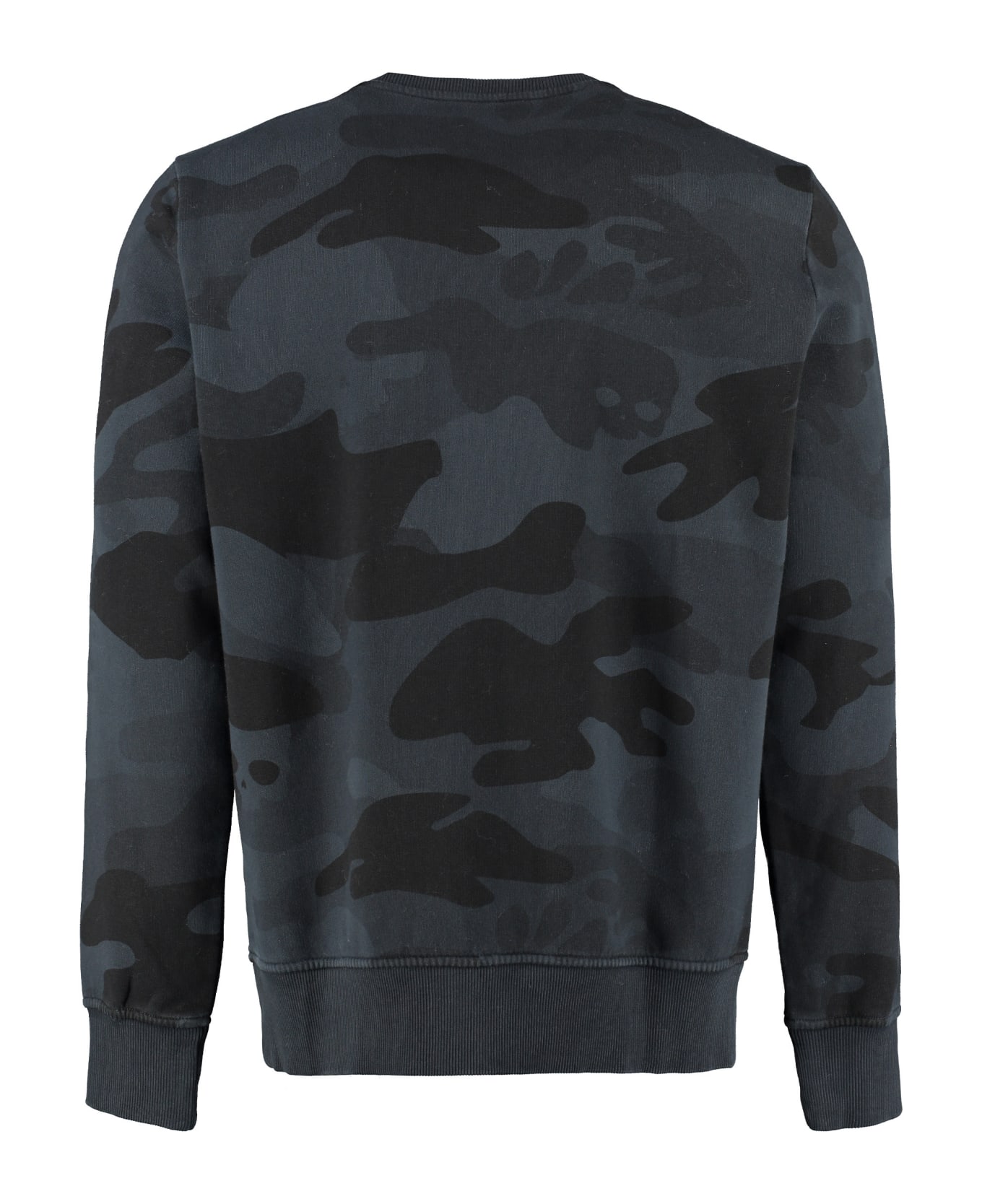 Hydrogen Cotton Crew-neck Sweatshirt - grey
