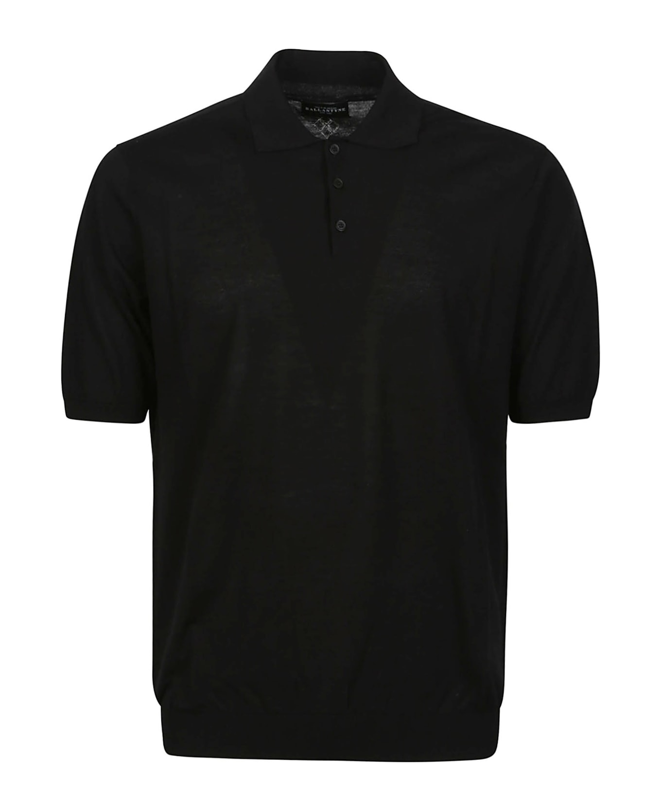 Ballantyne Short Sleeve Polo Shirt - Black ポロシャツ