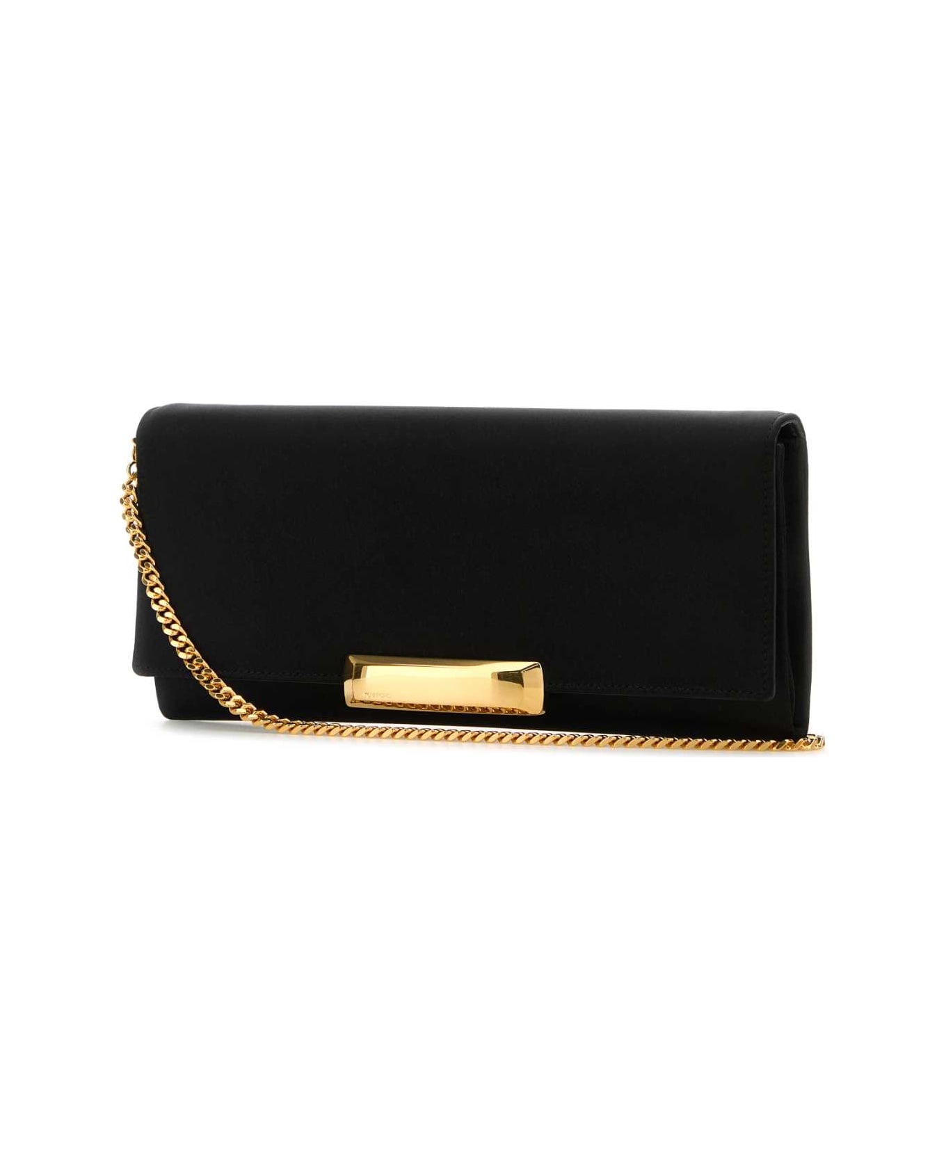Tom Ford Black Satin Clutch - BLACK