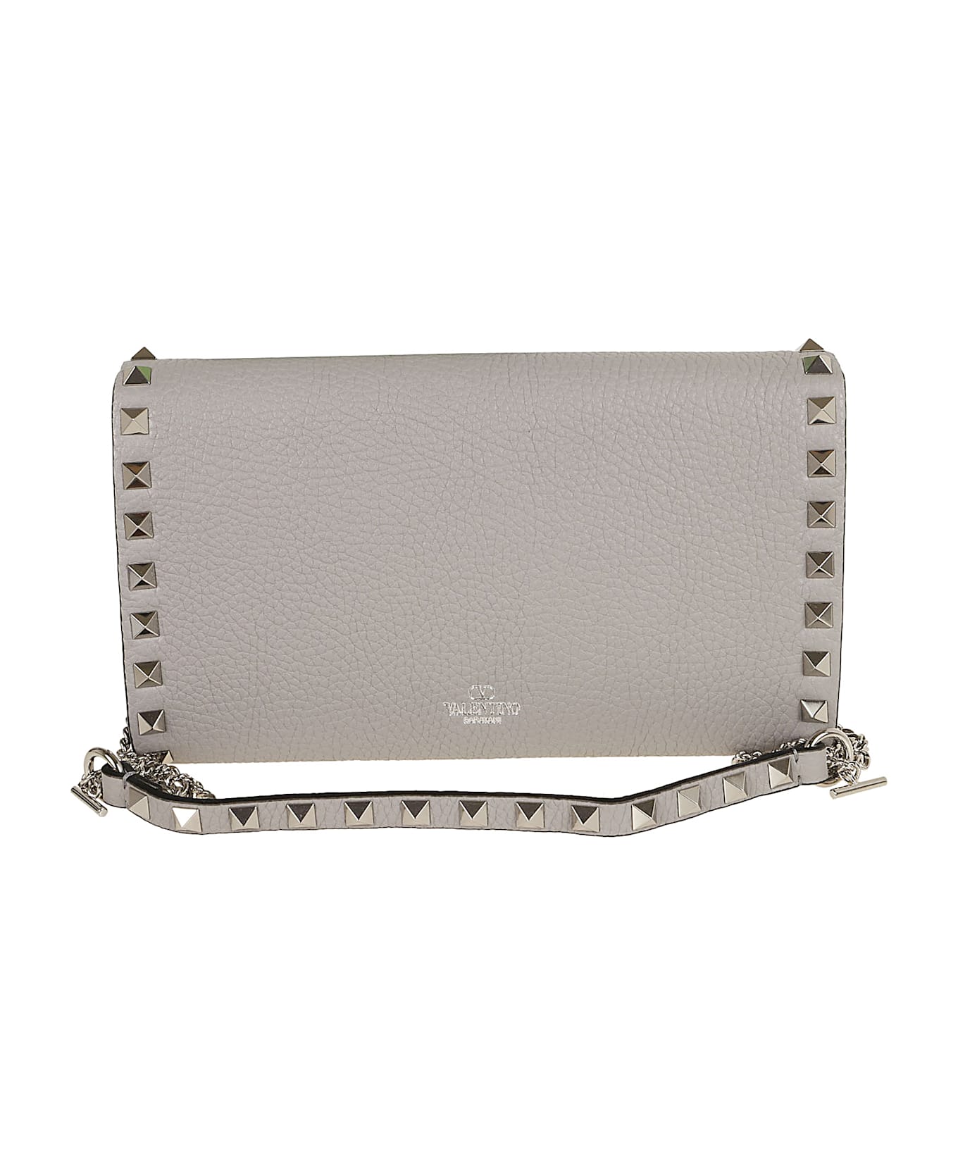 Valentino Garavani Wallet W/strap | Rockstud - Wrl Dove Grey