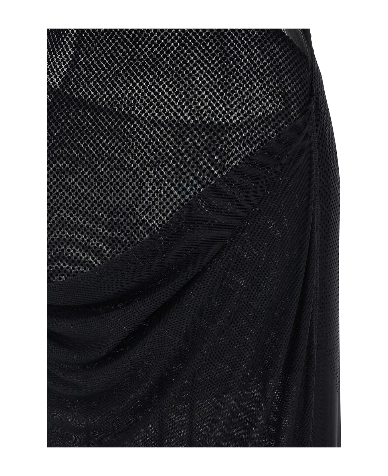 Jean Paul Gaultier Flocked Dress - Black  