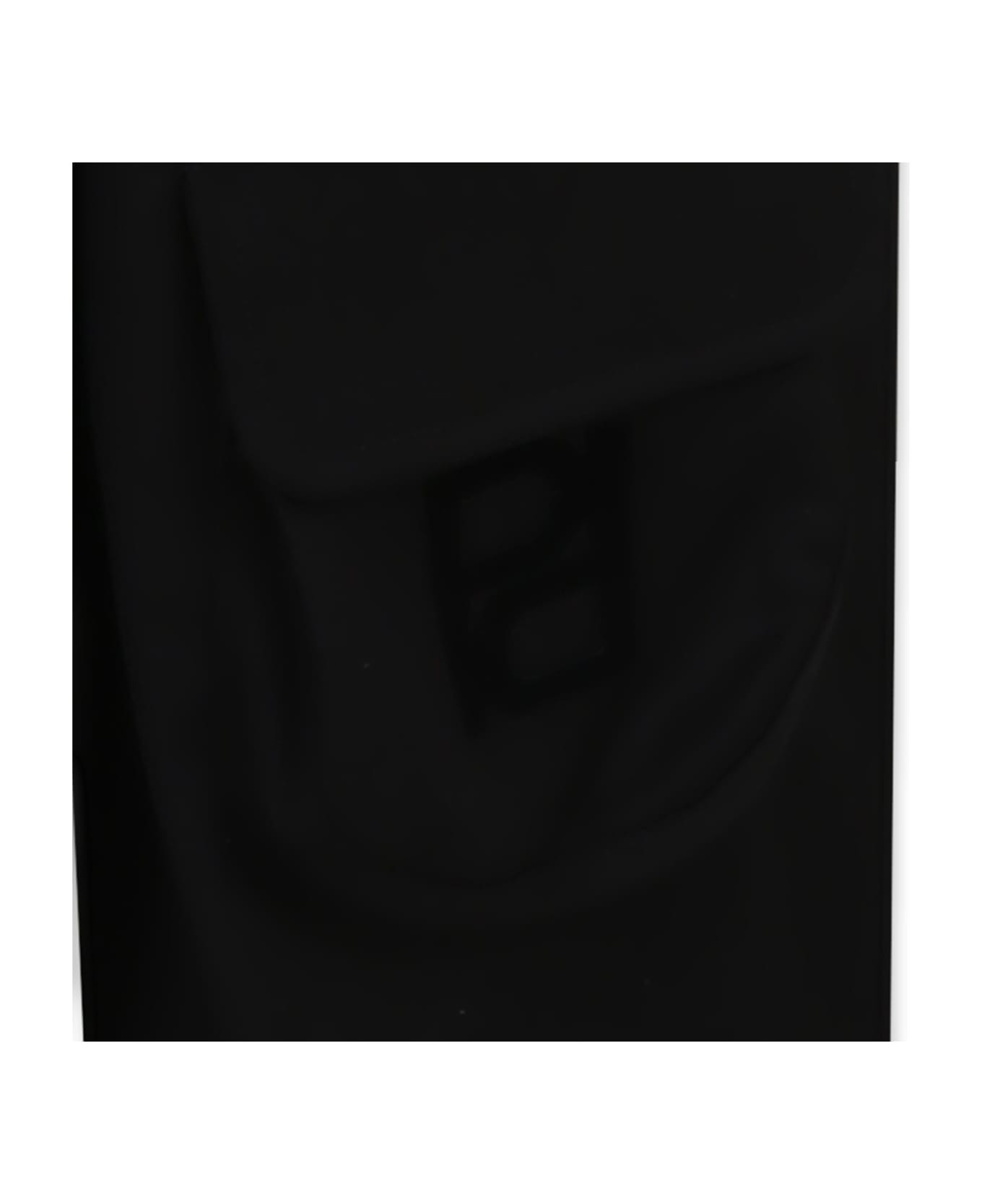 Pinko Black Trousers For Girl With Logo - Black