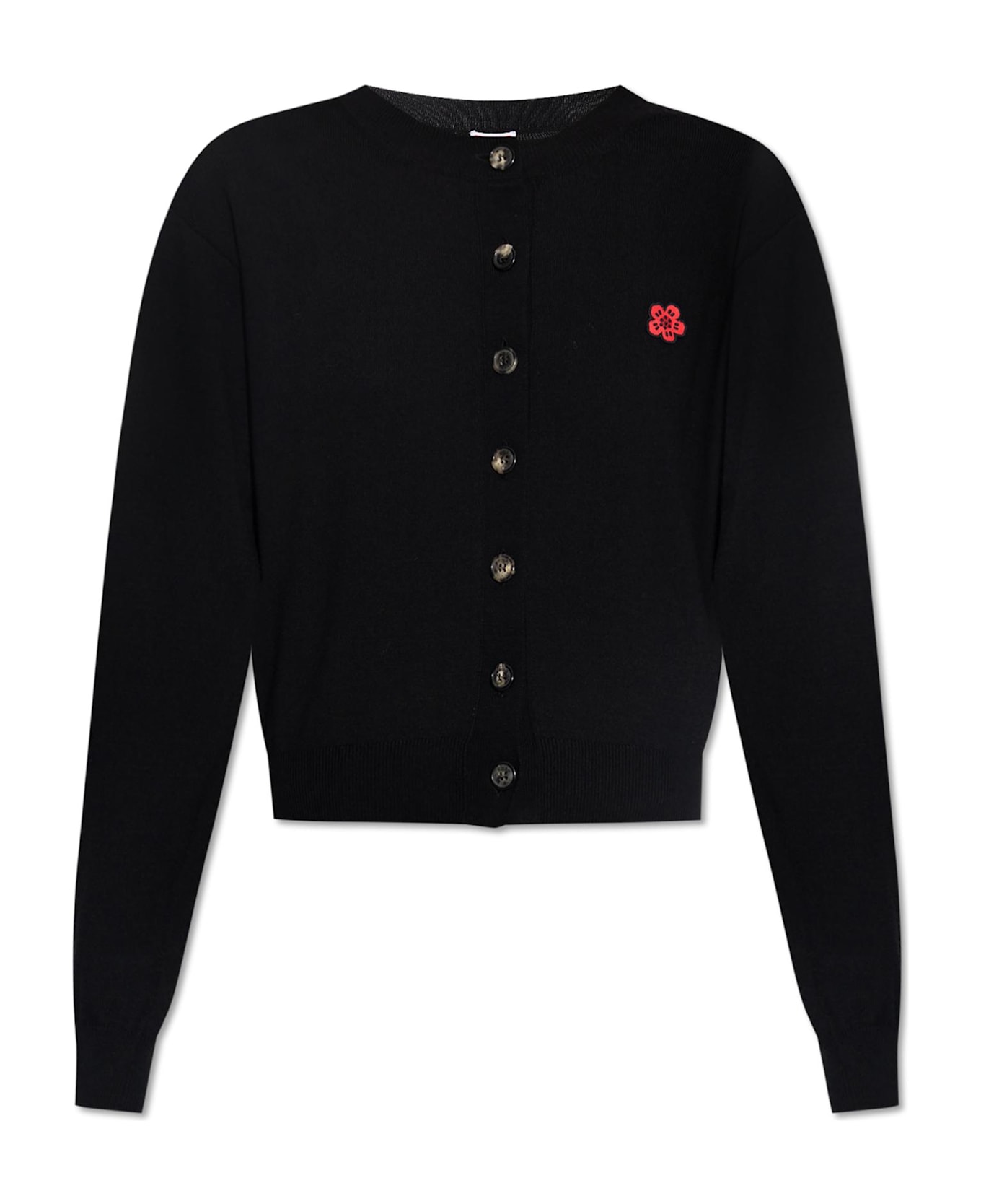 Kenzo Wool Cardigan - BLACK