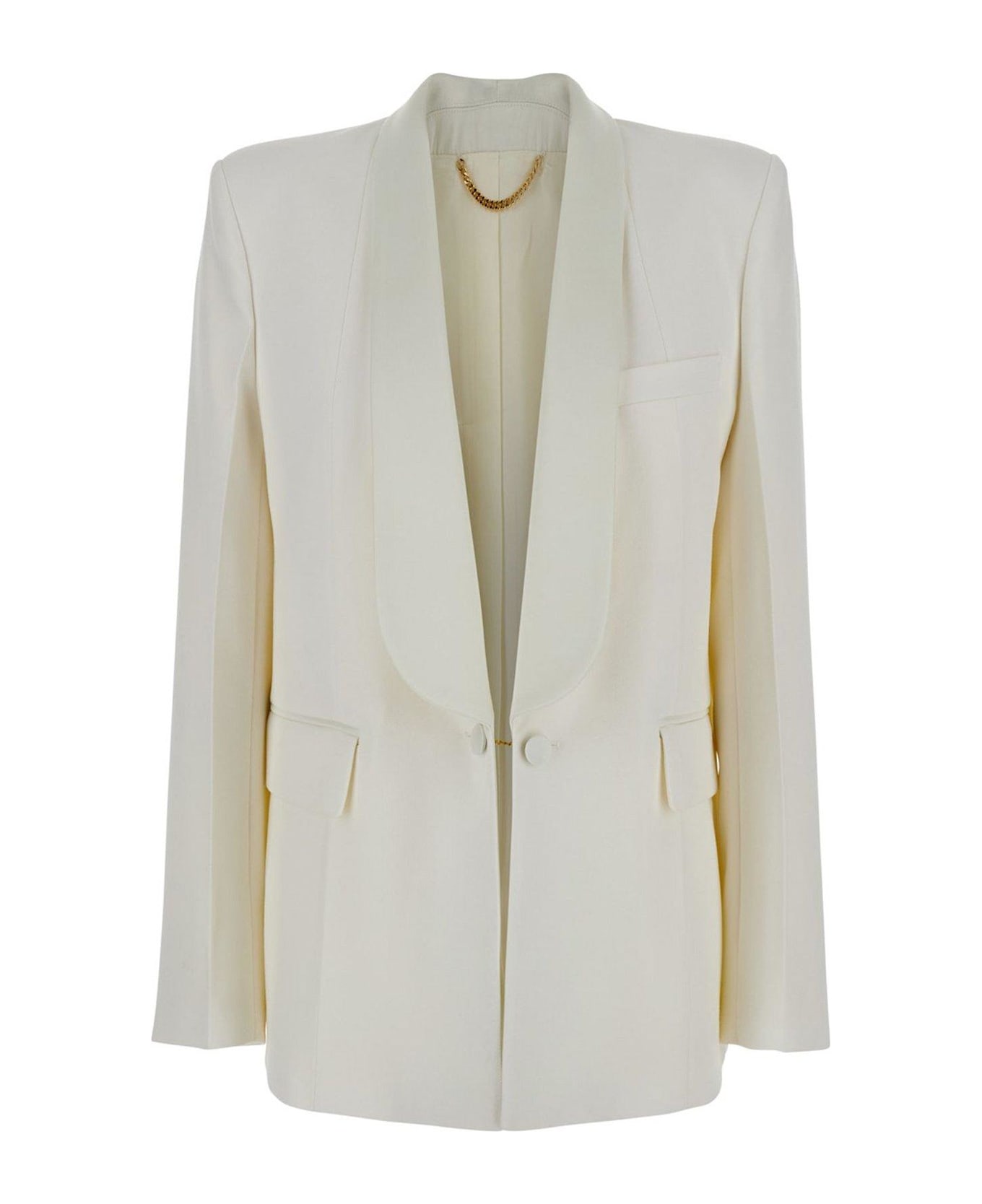 Victoria Beckham Shawl Collar Tux Jacket - White