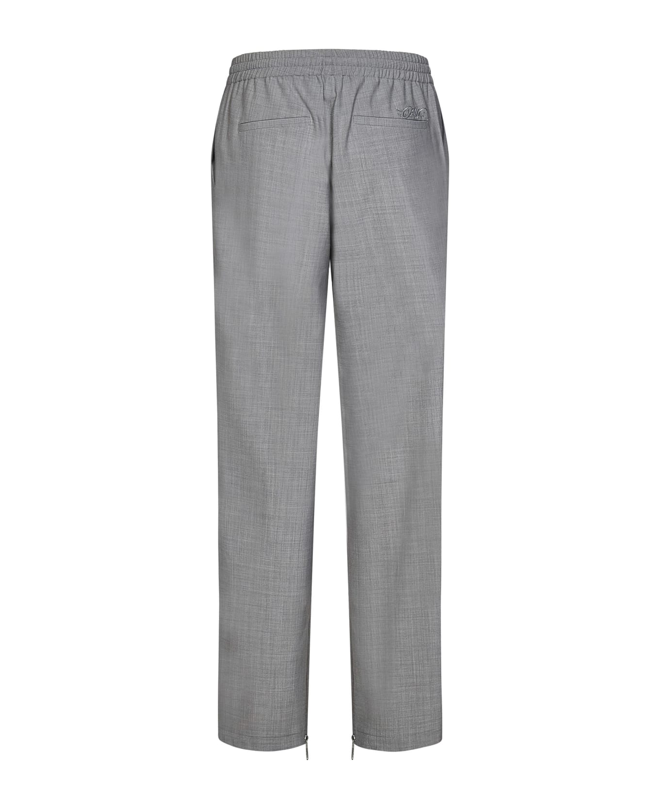 Off-White Embroidered Lounge Tracpant - grey