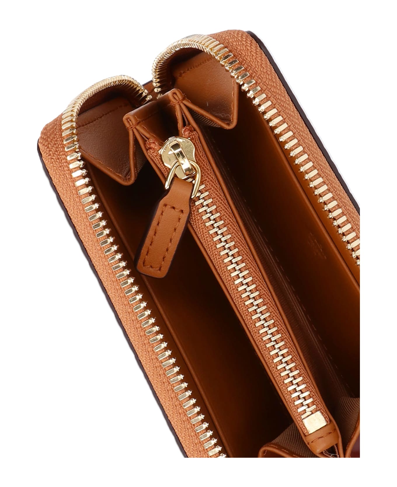 MCM Mini Zip Wallet - Brown