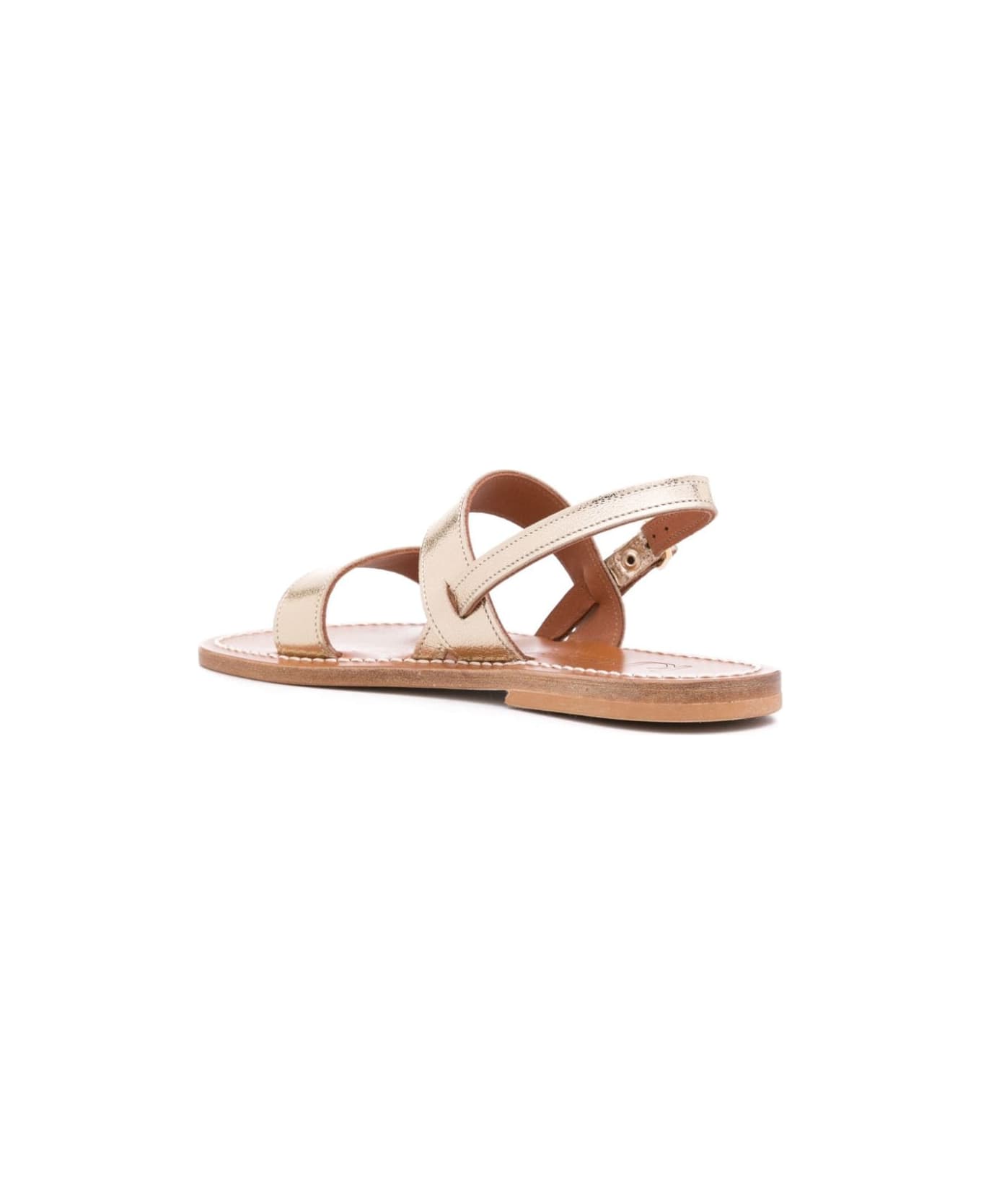 K.Jacques Barigoule Leather Sandals - Golden
