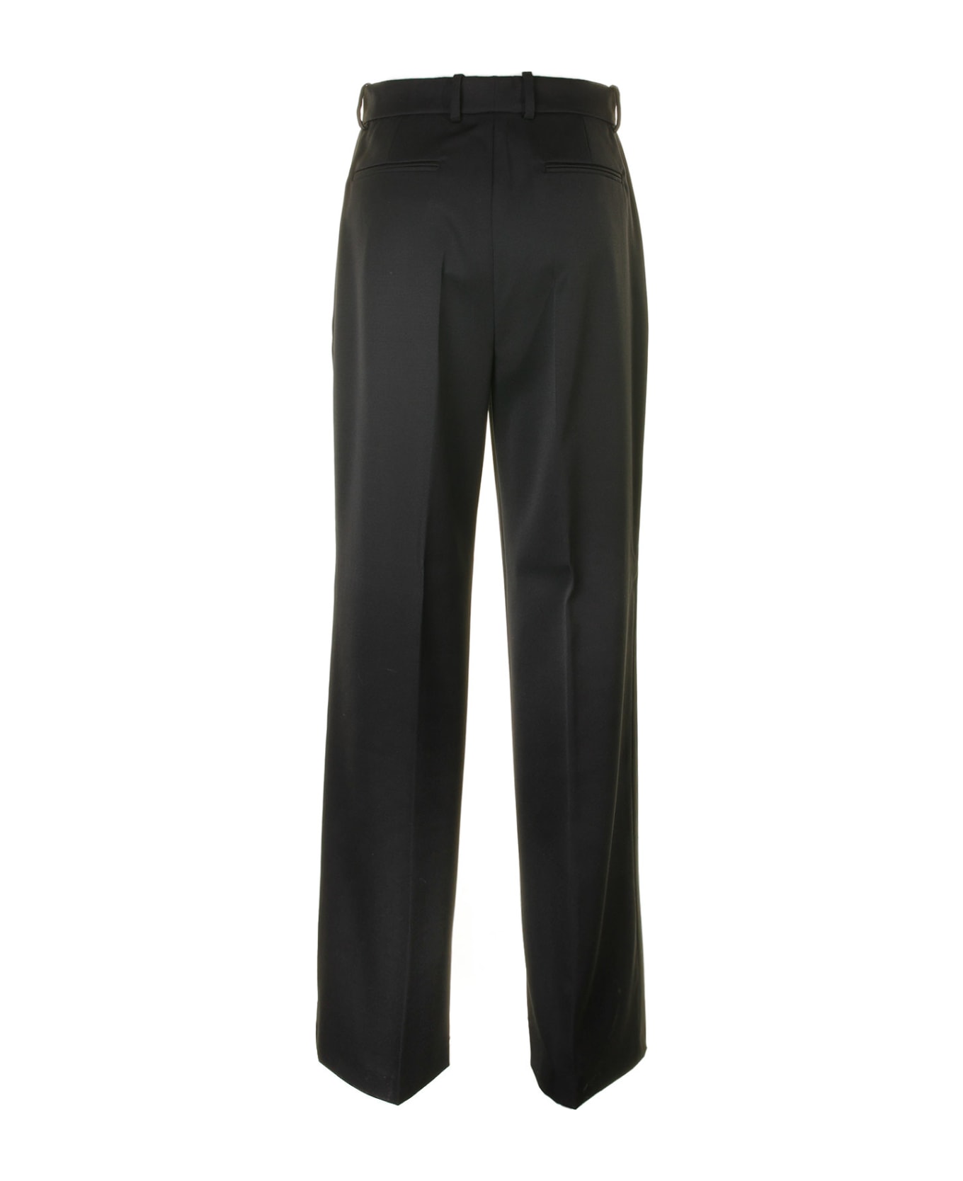 Lanvin High-waisted Wool Trousers - BLACK