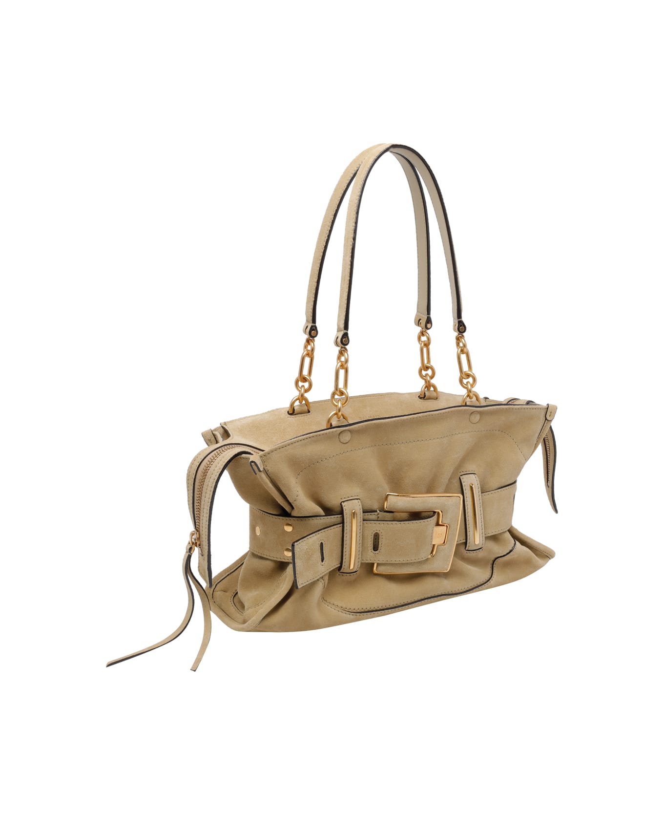 Balmain Anthem Shoulder Bag - Beige