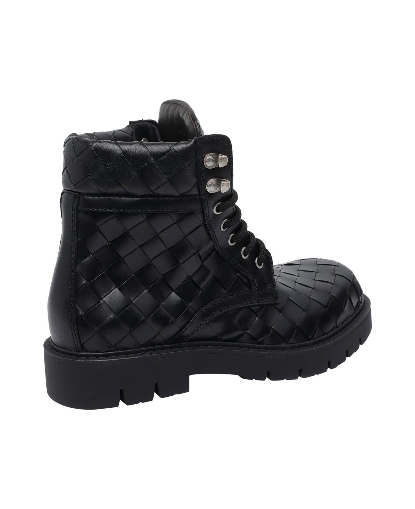 Bottega Veneta Haddock Lace-up Ankle - Black