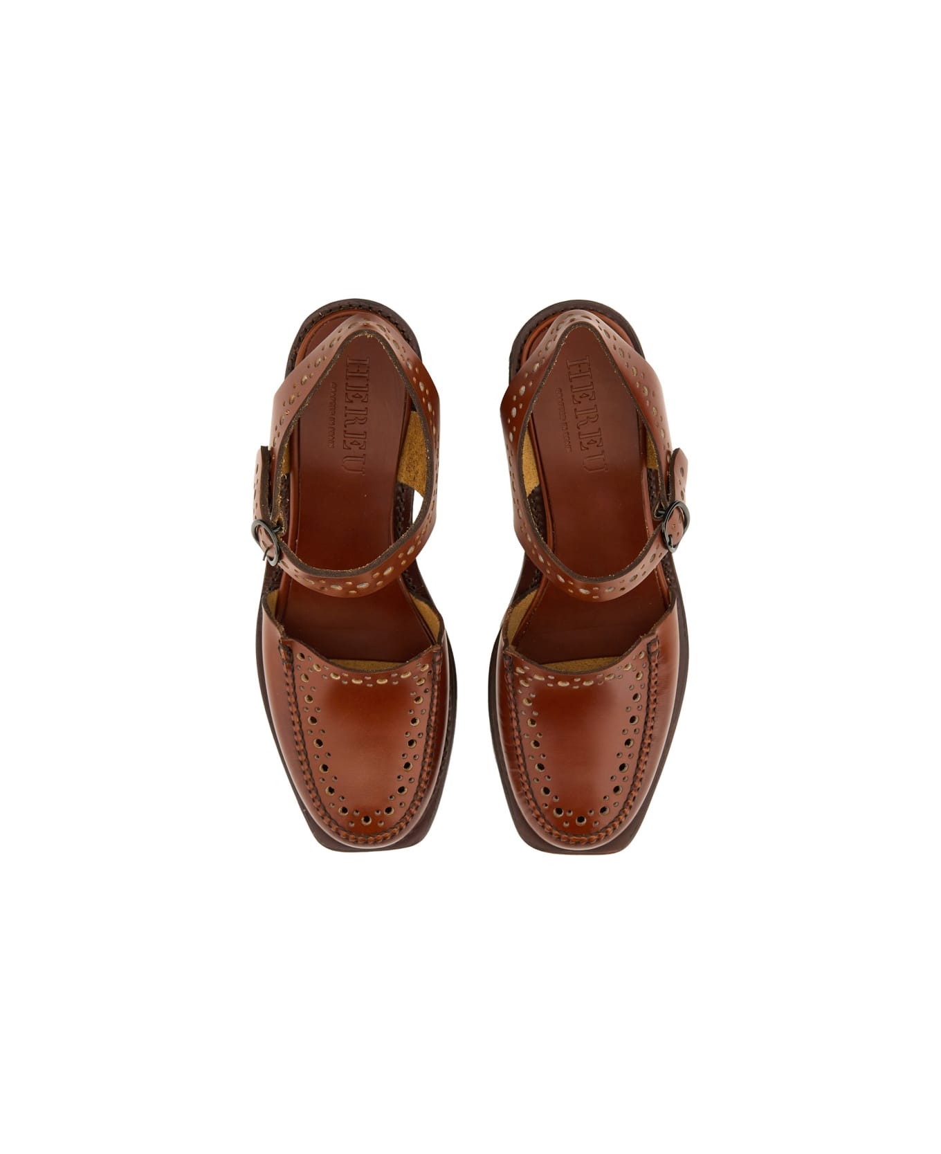 Hereu Sandal Moccasin "picada" - BROWN
