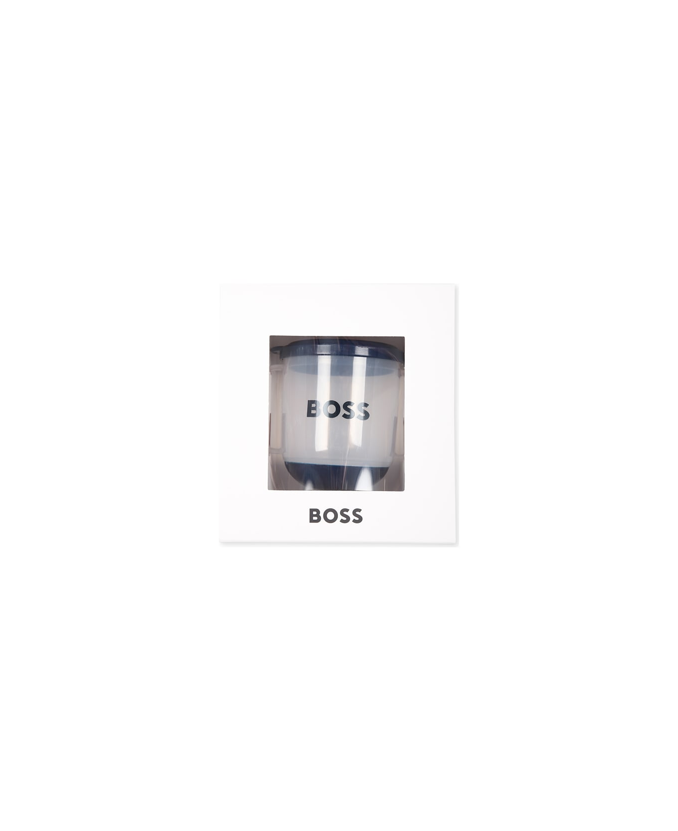 Hugo Boss Blue Glass For Boy With Logo - Blue