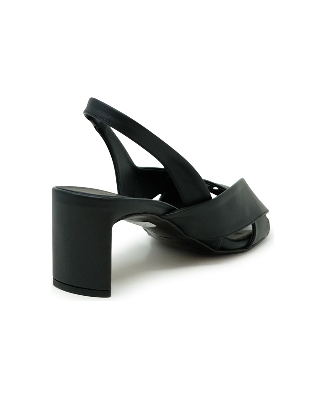 Del Carlo Roberto Del Carlo Leather Sandals - CAMEL