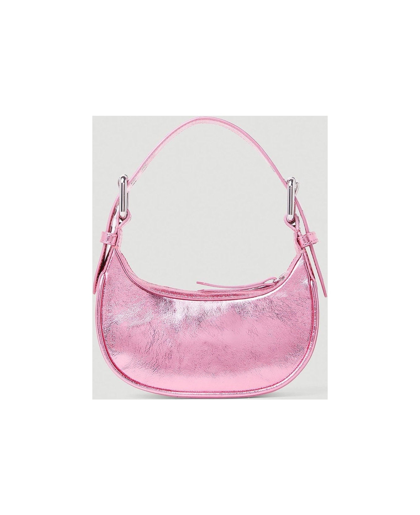BY FAR Soho Metallic Mini Shoulder Bag - Fuchsia