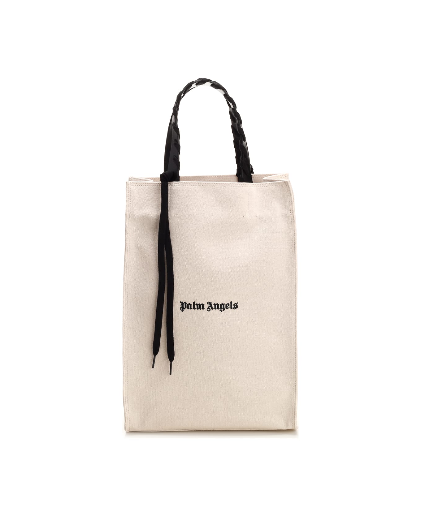 Palm Angels Ivory Cotton Tote Bag - NATURALBL