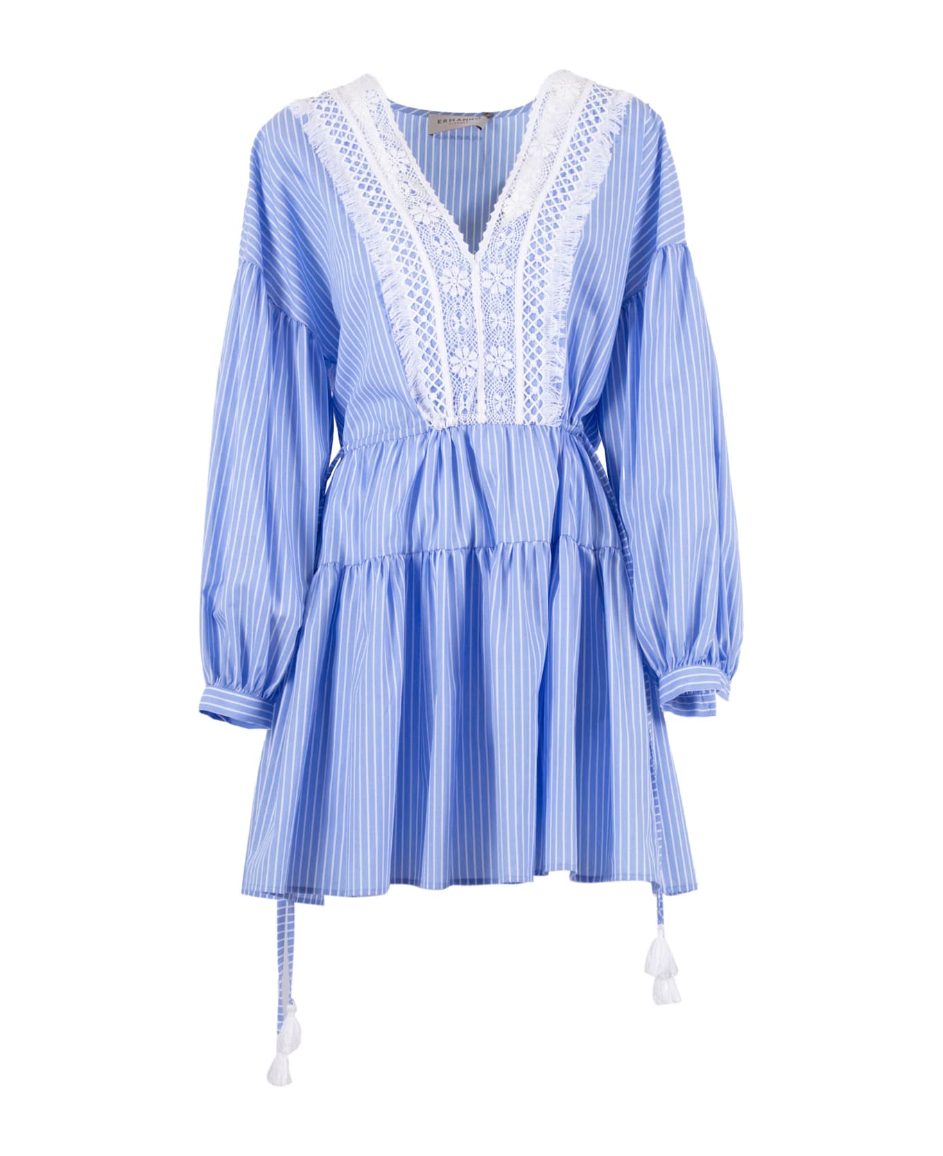 Ermanno Ermanno Scervino L/s Mini Dress - LIGHT BLUE